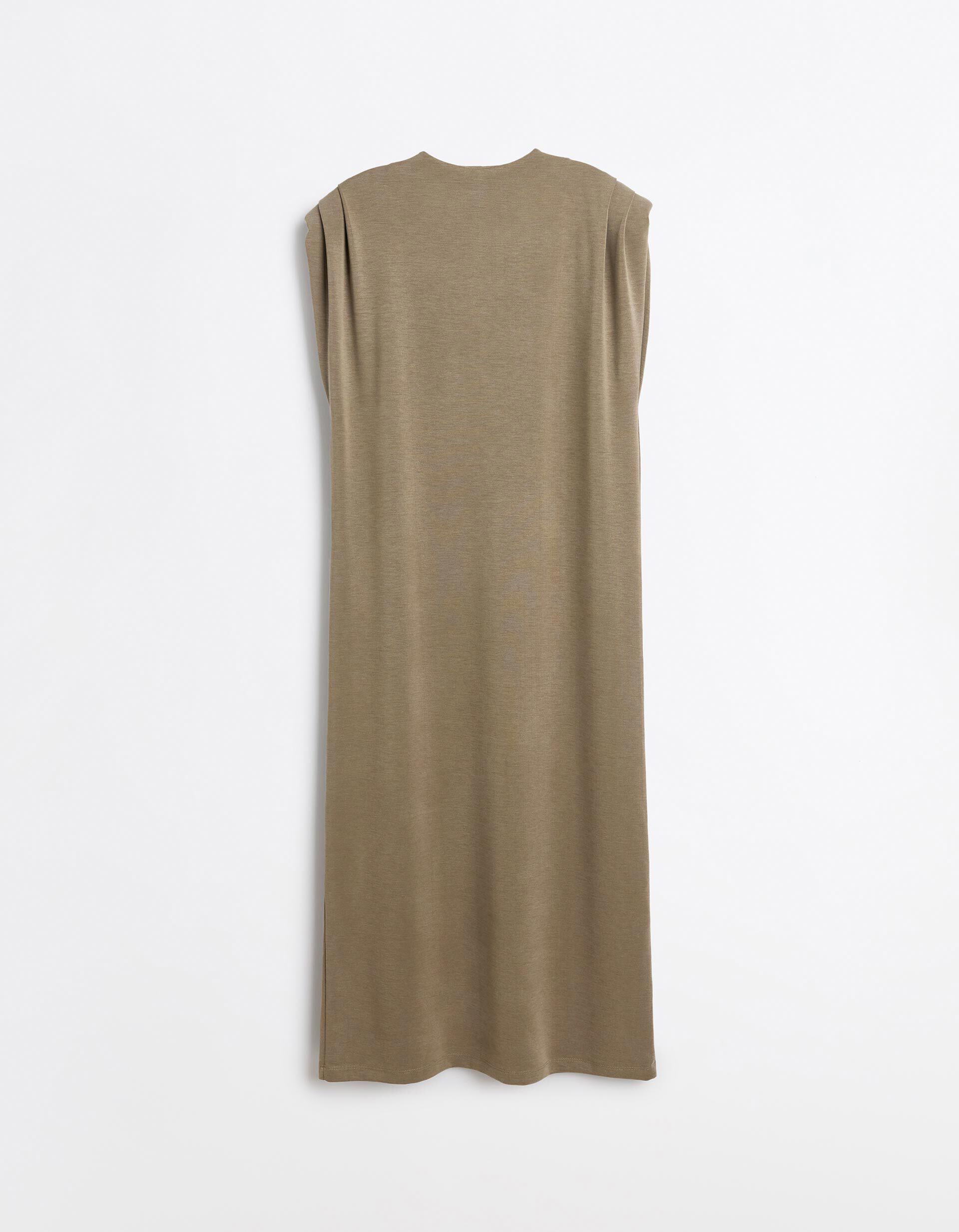 Comprar Online Vestido Comprido, Mulher, Bege Escuro