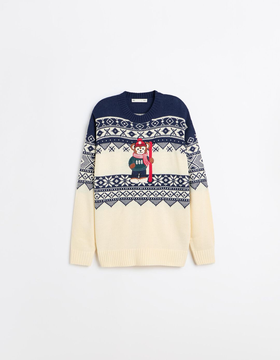 Camisola De Malha De Natal, Homem, Cru