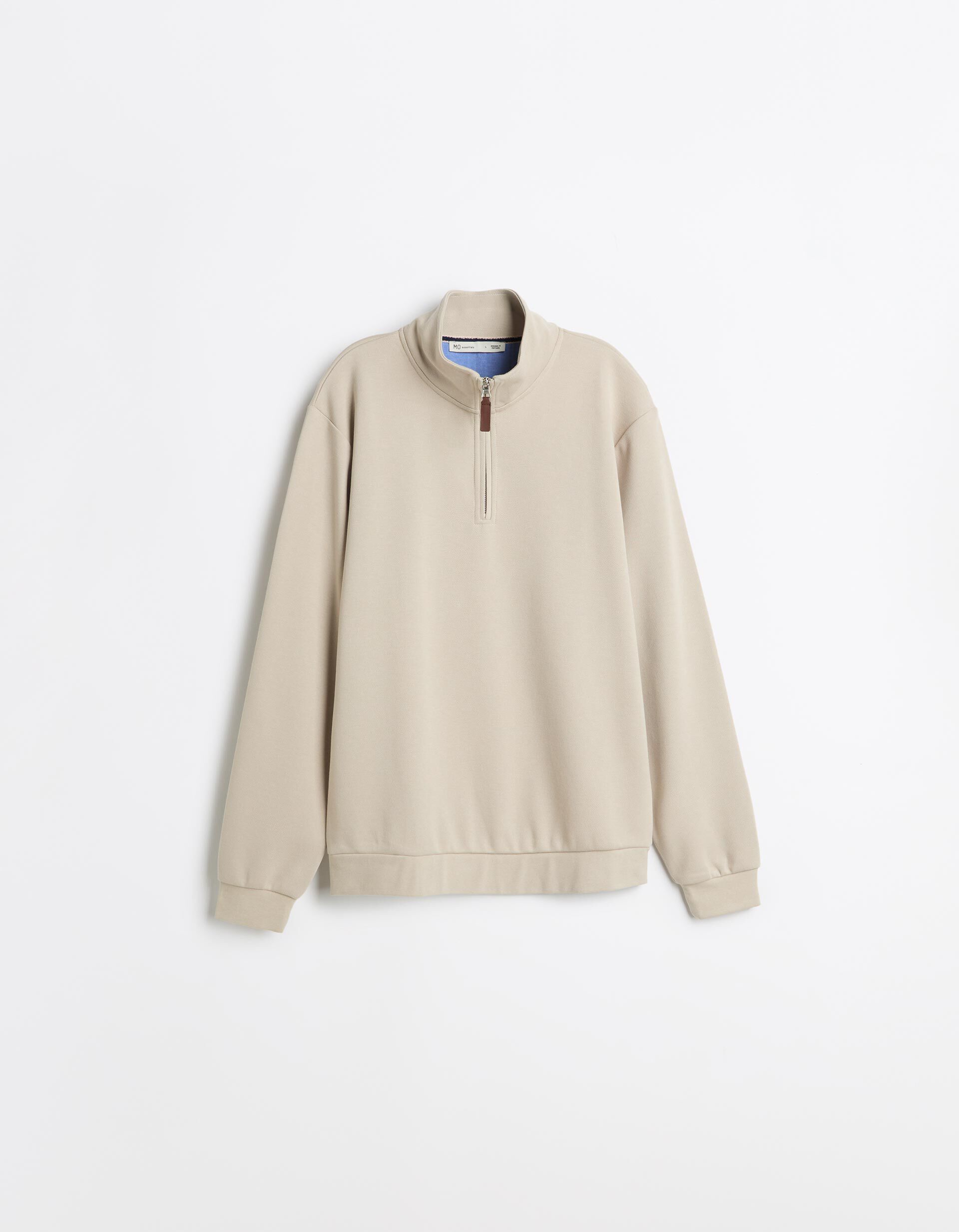 Comprar Online Camisola Com Gola, Homem, Bege