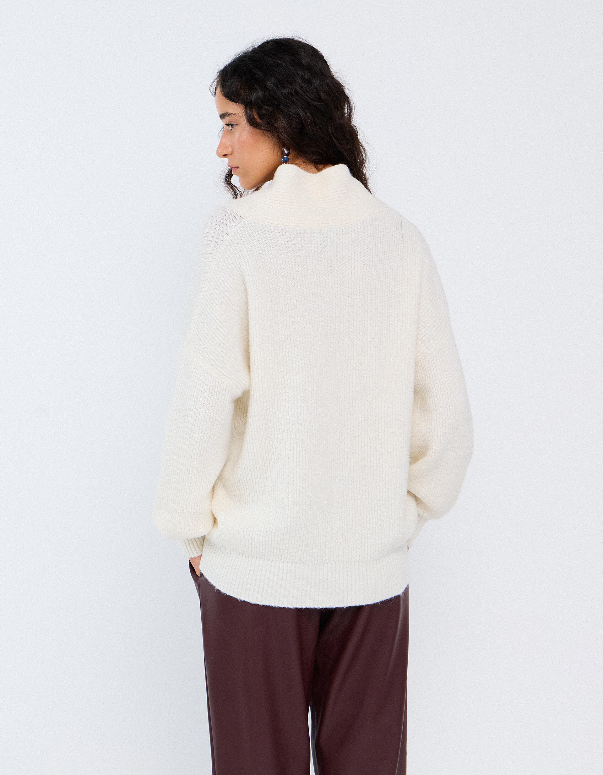 Comprar Online Camisola De Malha, Mulher, Bege Claro