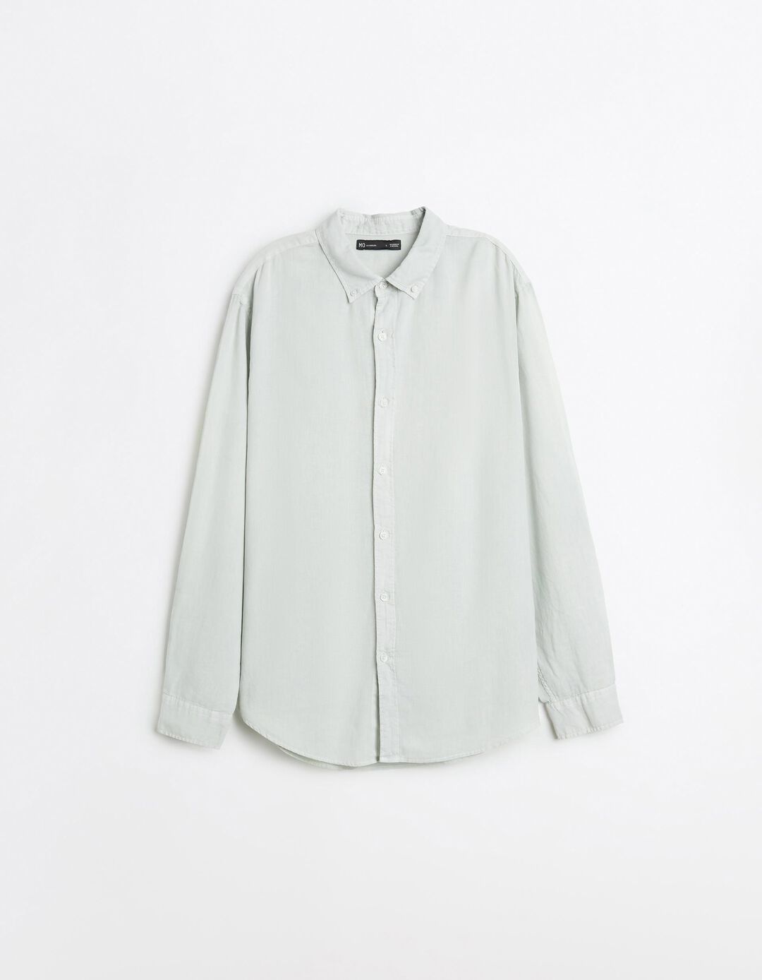 Camisa com Linho, Homem, Verde Claro