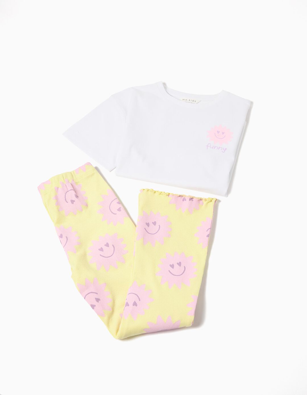 Conjunto T-shirt e Leggings, Menina, Amarelo