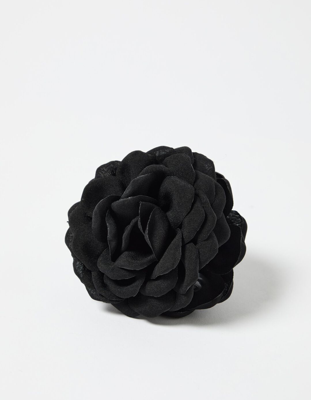 Mola de Cabelo com Flor, Mulher, Preto 
