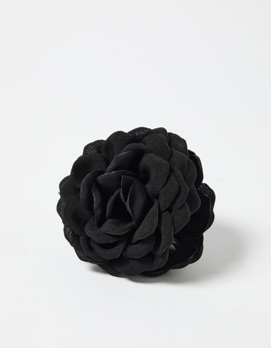 Comprar Online Mola de Cabelo com Flor, Mulher, Preto 