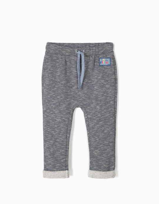 Cal&ccedil;as de Treino para Beb&eacute; Menina 'Zig Zag', Azul