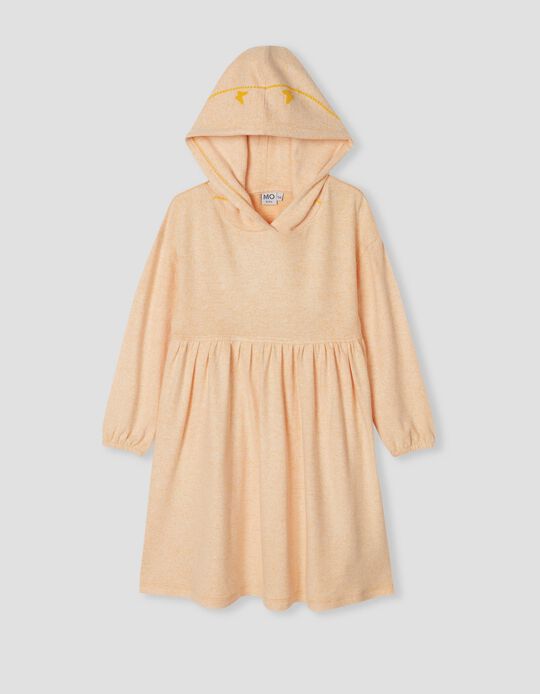 Hooded Dress, Girls, Yellow