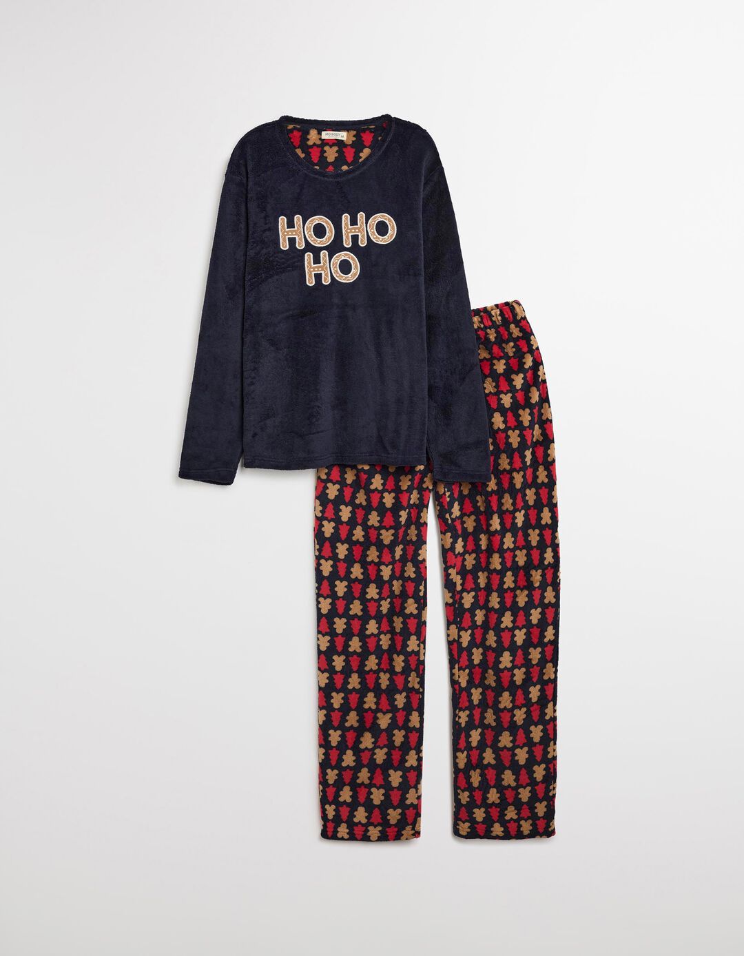 Pijama Polar de Natal, Homem, Azul Escuro