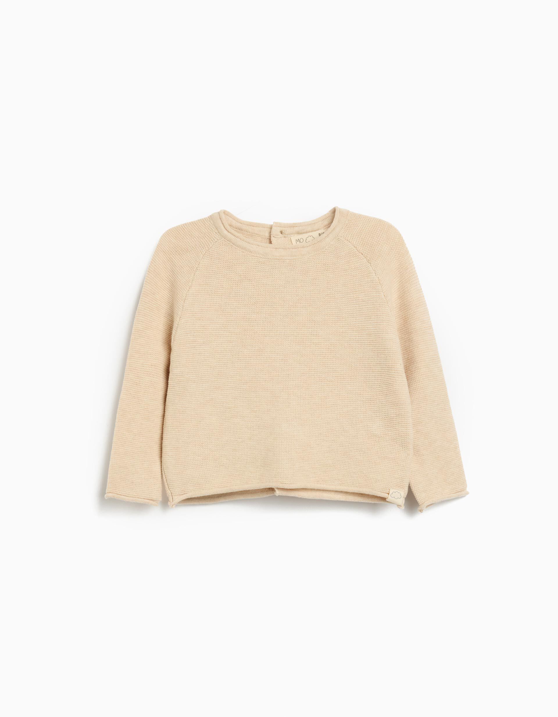 Comprar Online Camisola de Malha, Rec&eacute;m-Nascido, Bege Claro