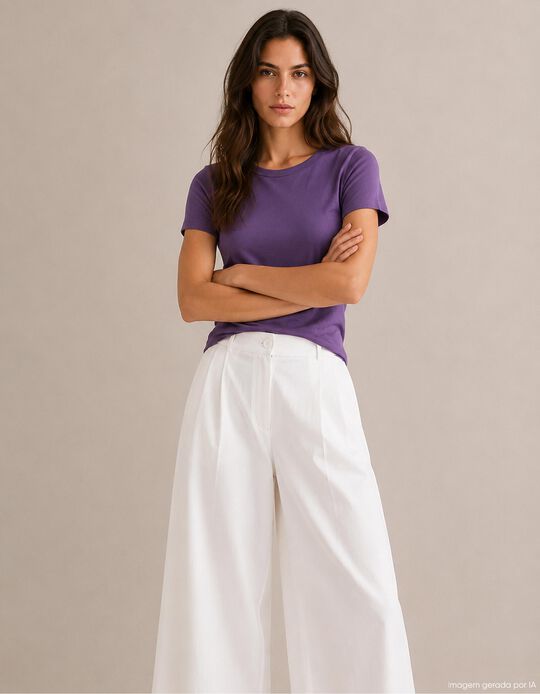 Comprar Online T-shirt Modal, Mulher, Roxo