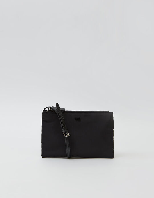 Nylon Crossbody Bag, Black