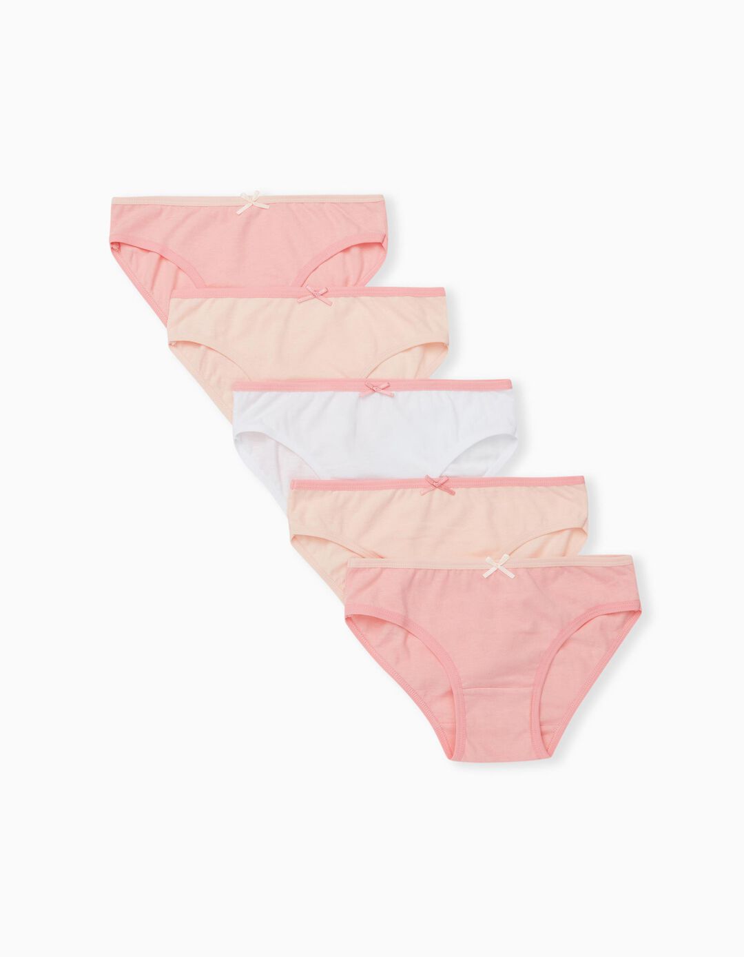 5 Briefs Pack, Girls, Pink