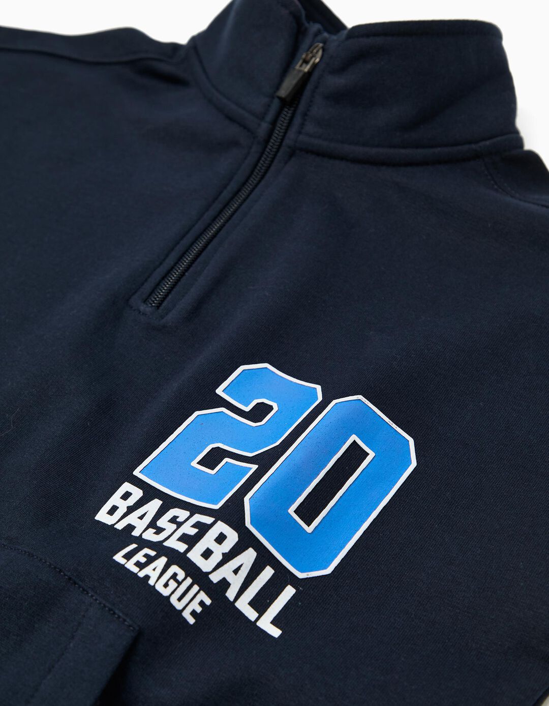 Sweatshirt com Fecho, Menino, Azul Escuro