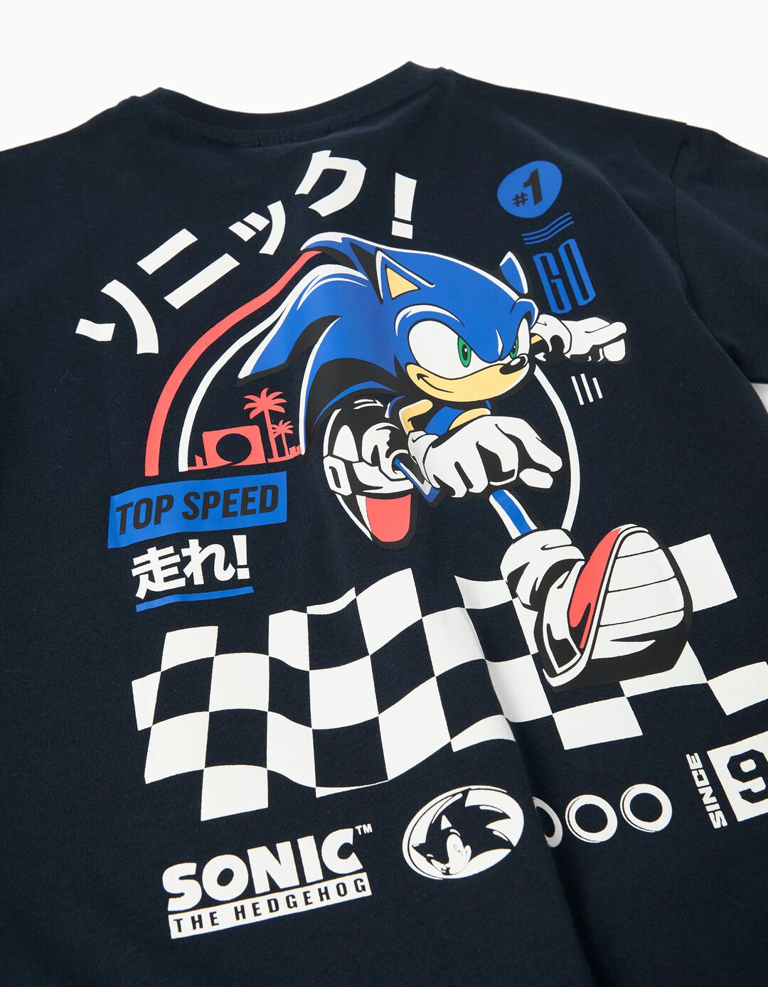 T-shirt 'Sonic', Menino, Azul Escuro