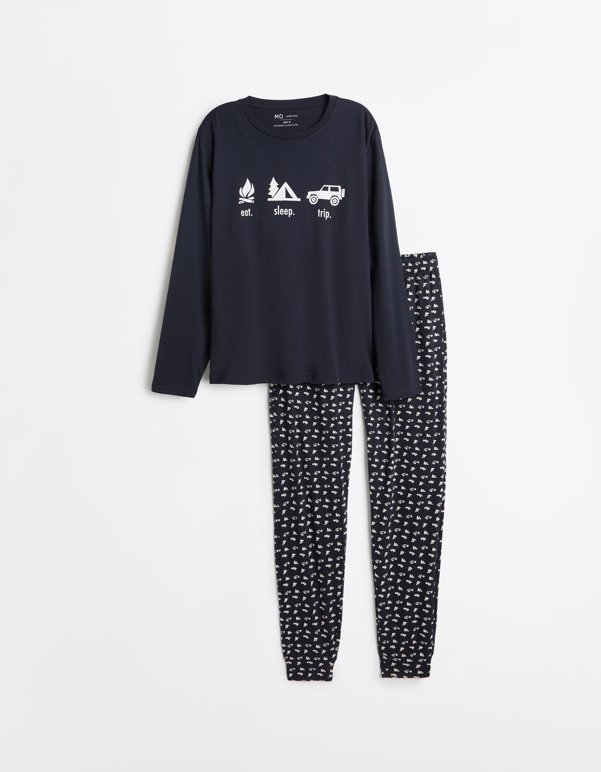Comprar Online Pijama Jersey, Homem, Azul Escuro