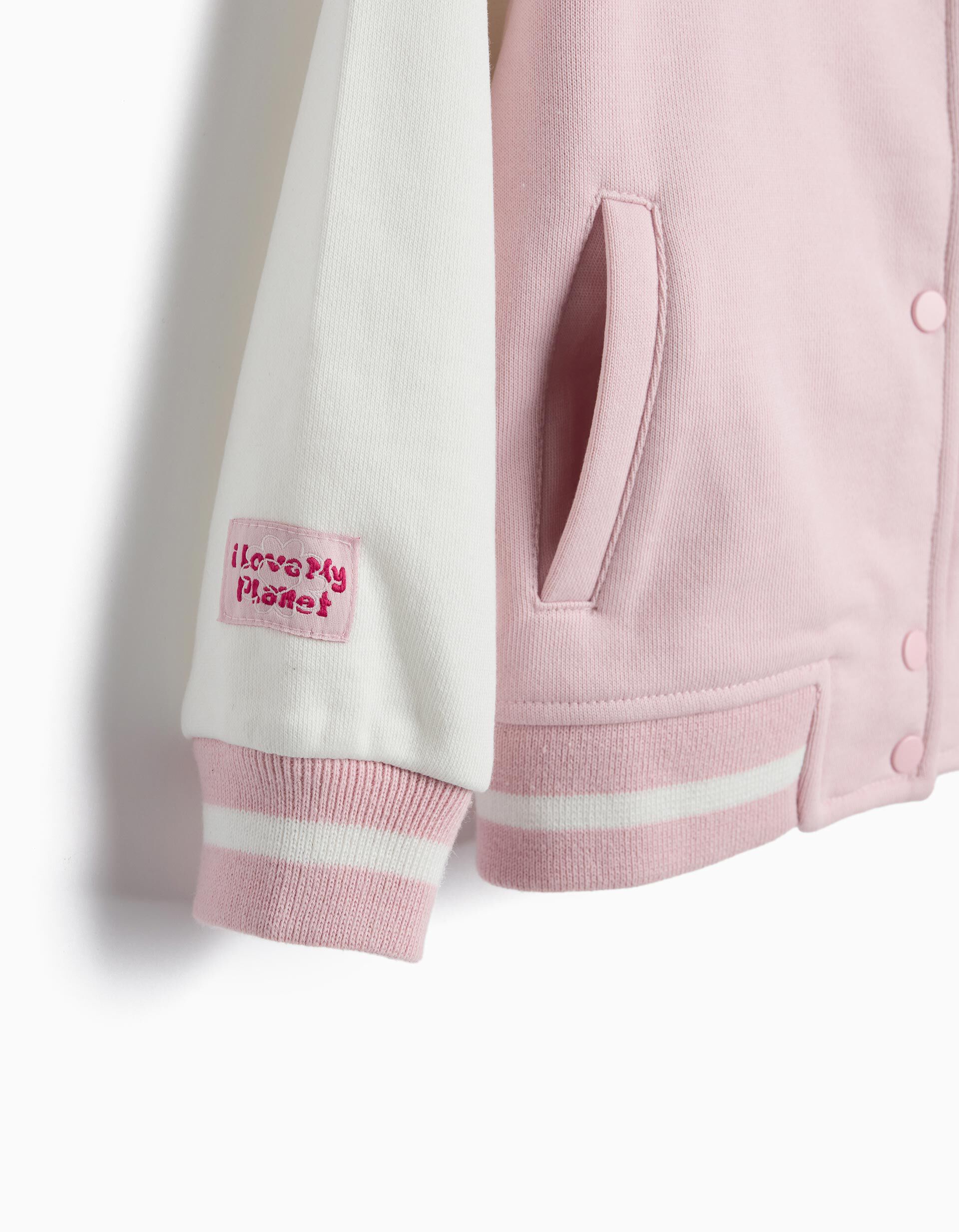 Comprar Online Casaco Bomber, Menina, Rosa Claro 