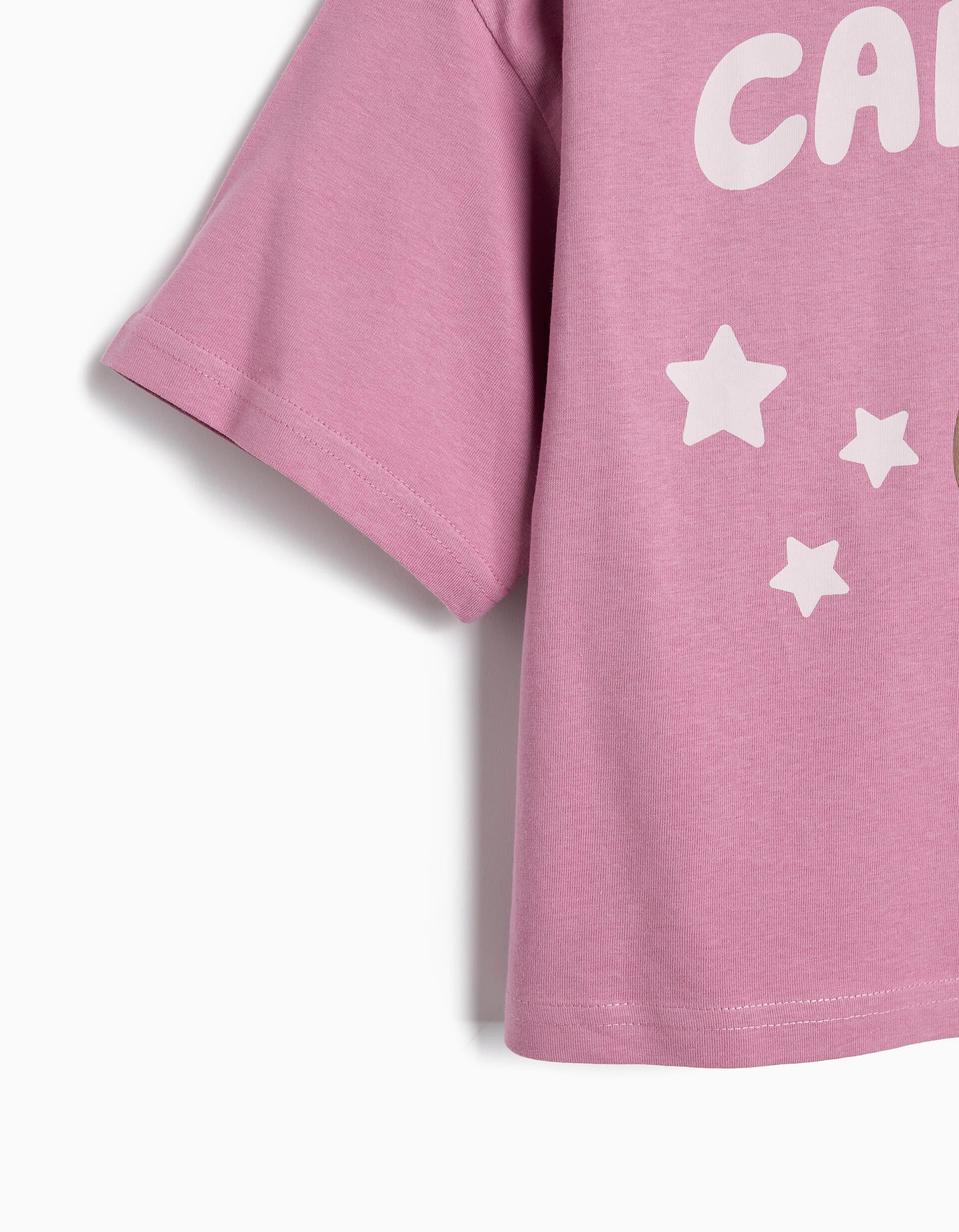 Comprar Online T-shirt Boxy 'CapyFun', Menina, Rosa