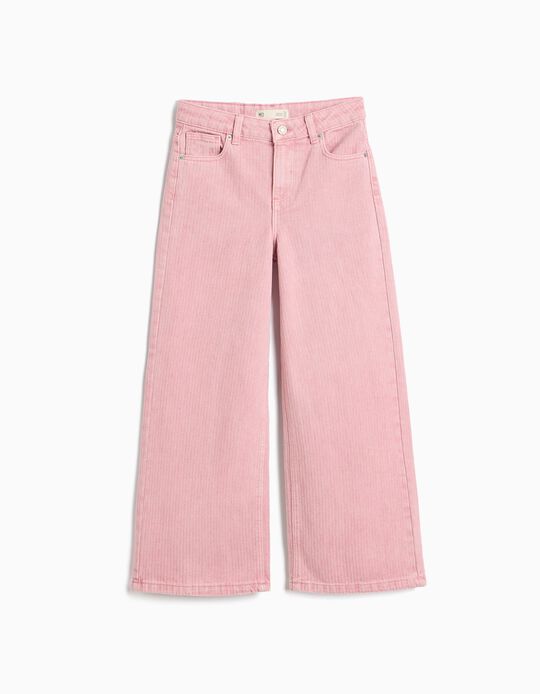 Comprar Online Cal&ccedil;as De Ganga Wide Leg Espiga, Menina, Rosa