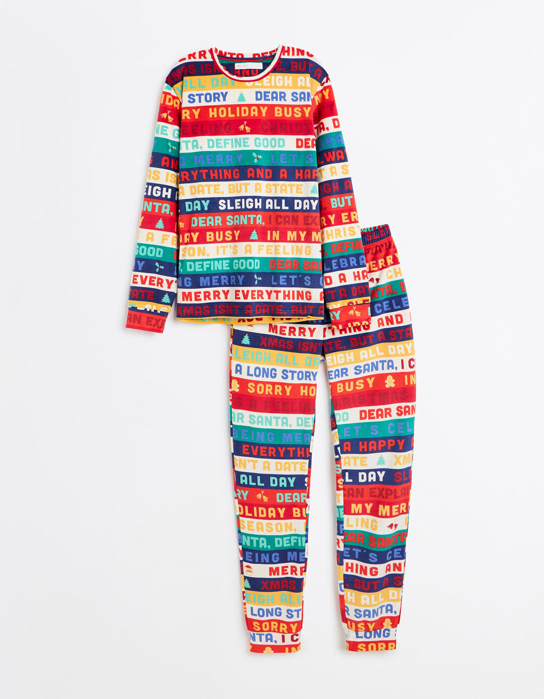 Pijama Em Veludo De Natal, Homem, Vermelho