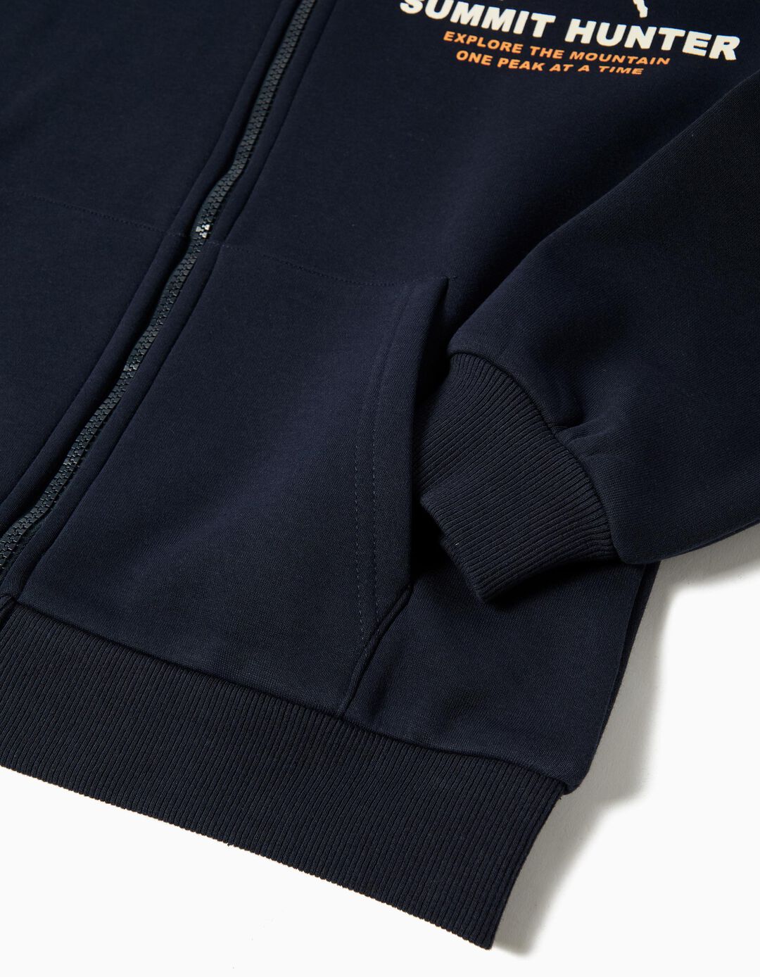 Casaco com Capuz, Menino, Azul Escuro