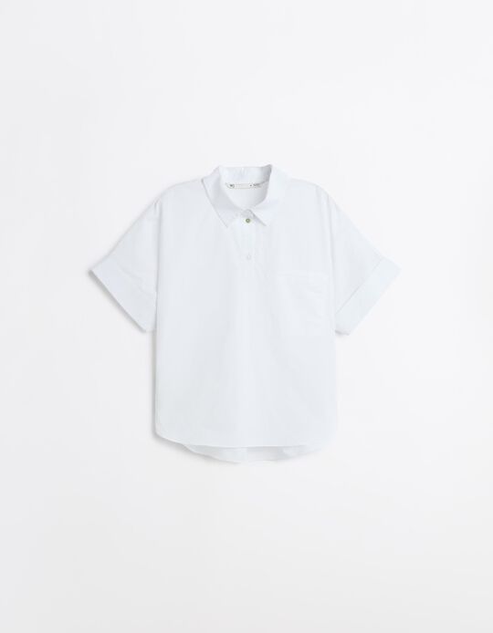 Comprar Online Camisa De Popelina, Mulher, Branco