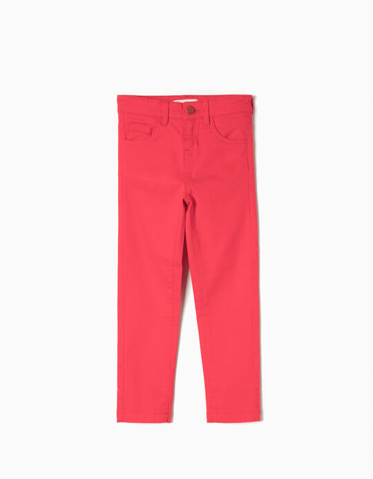 Twill Trousers, Red
