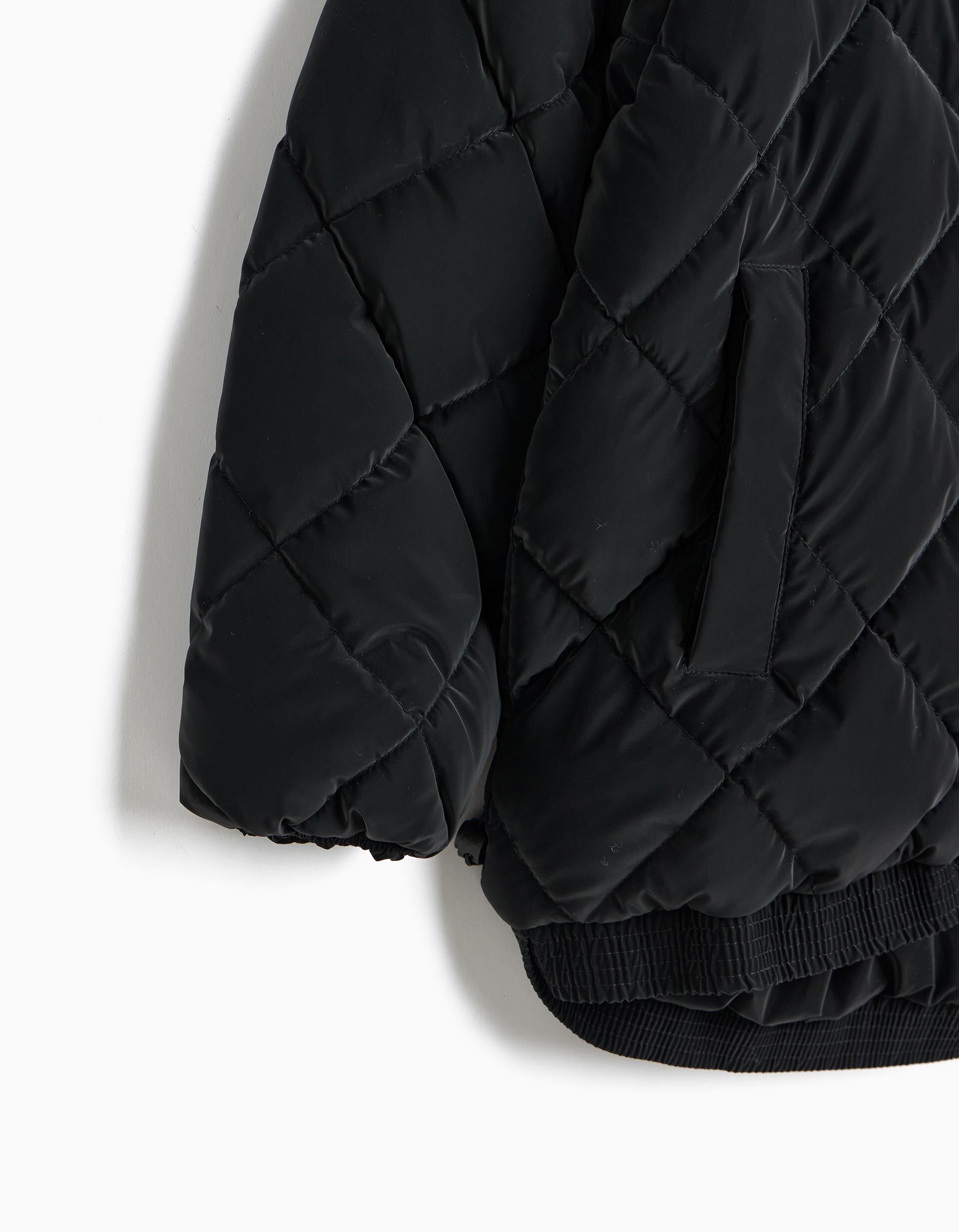 Comprar Online Blus&atilde;o Acolchoado Com Capuz, Menina, Preto