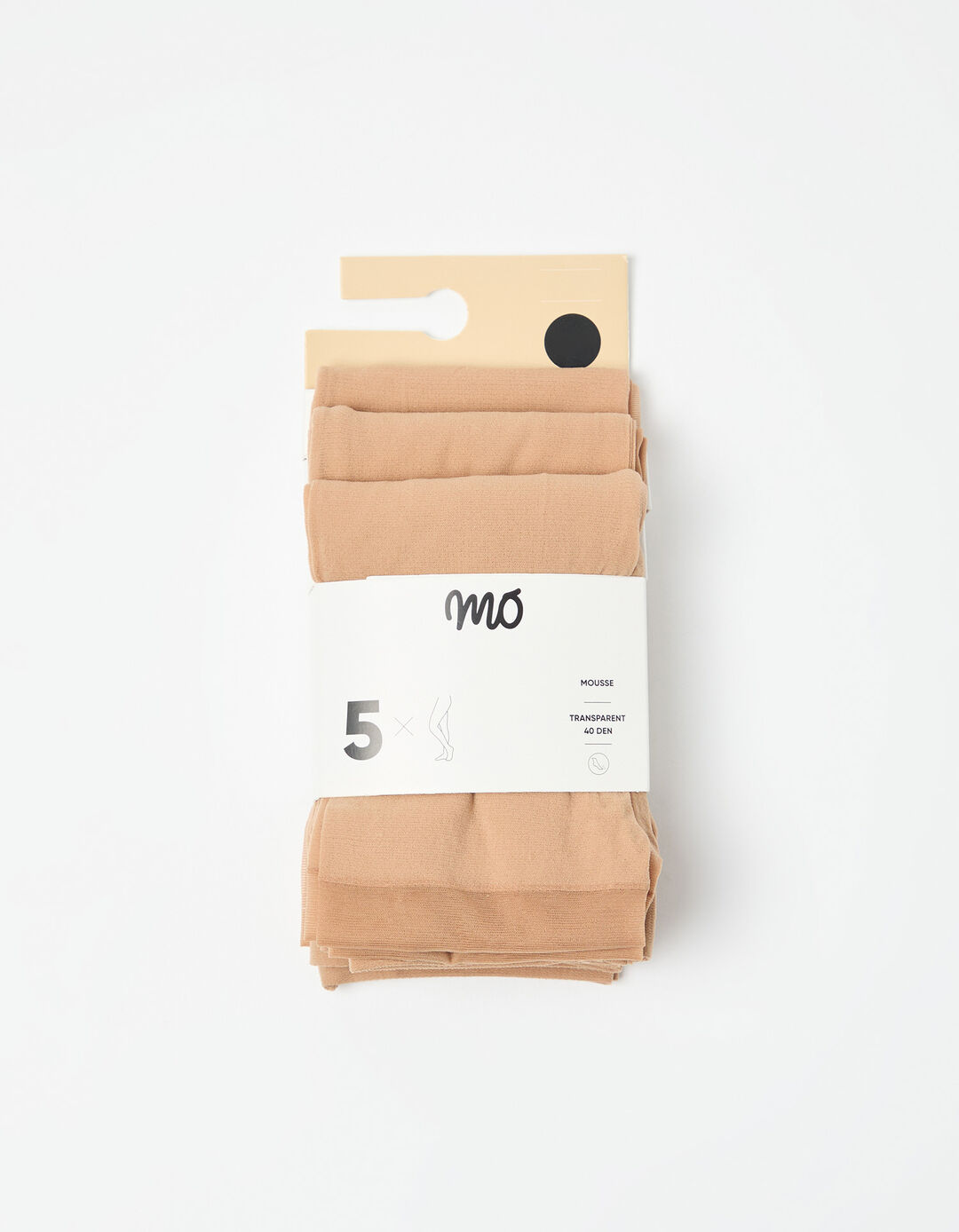 Pack 5 Pares de Collants, Menina, Bege Claro