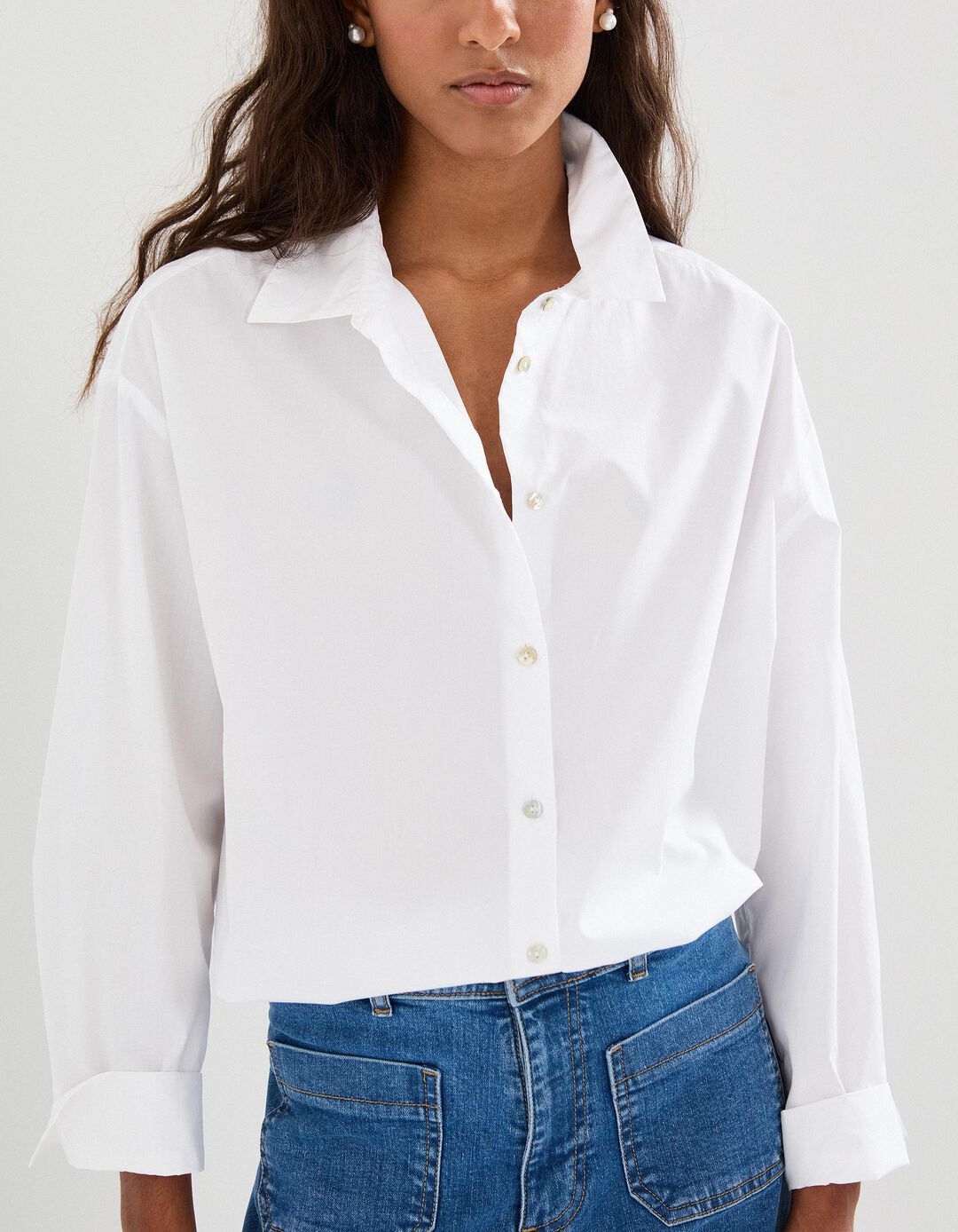 Camisa, Mulher, Branco