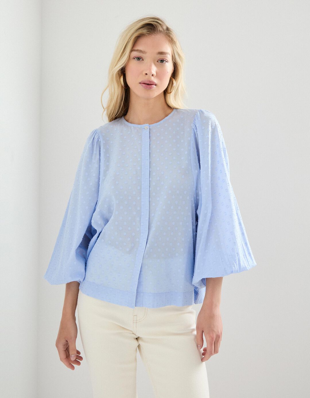 Blusa, Mulher, Azul 