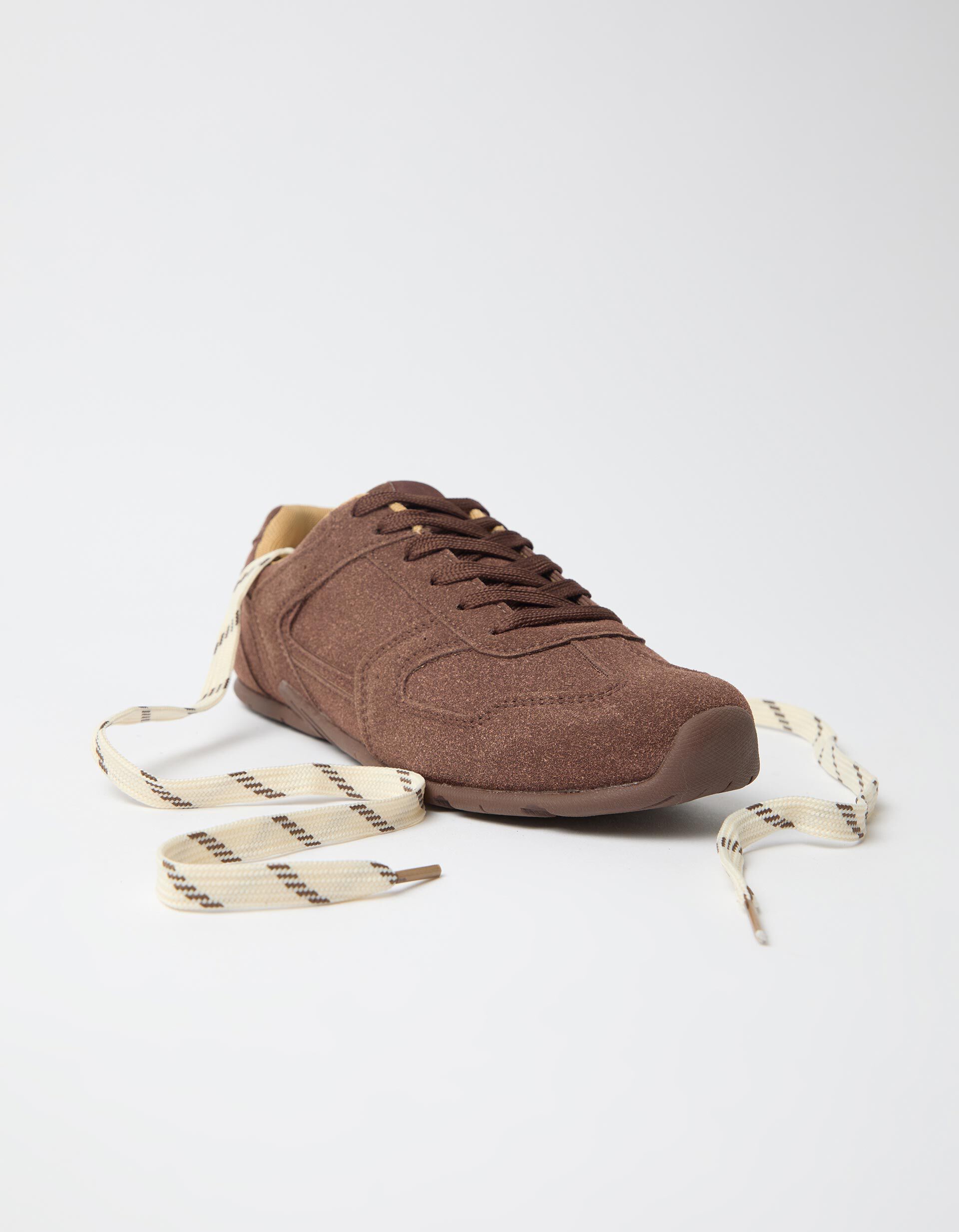 Comprar Online Sapatilhas Com Atacadores Duplos, Mulher, Castanho 