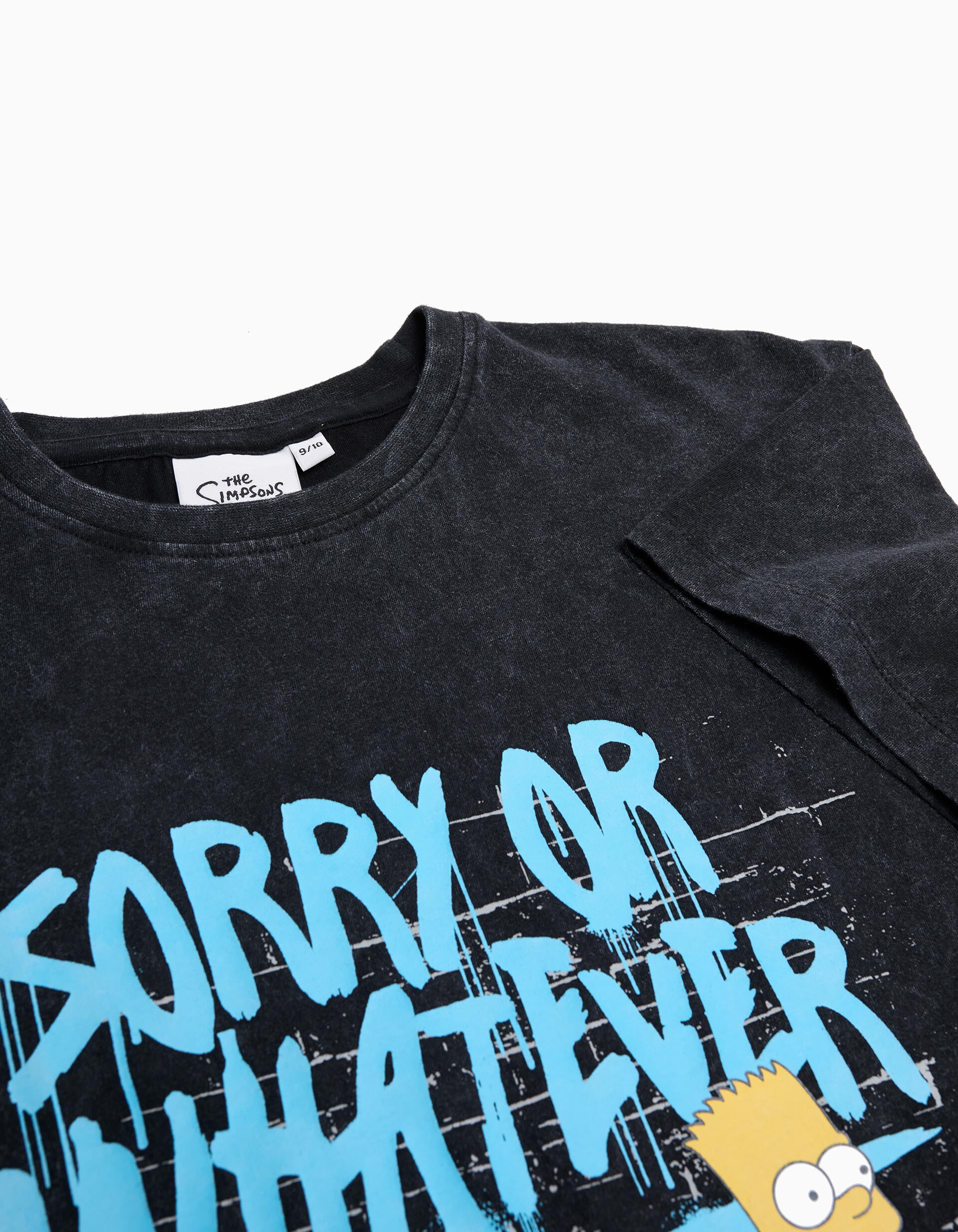 Comprar Online T-shirt 'Simpsons', Menino, Preto