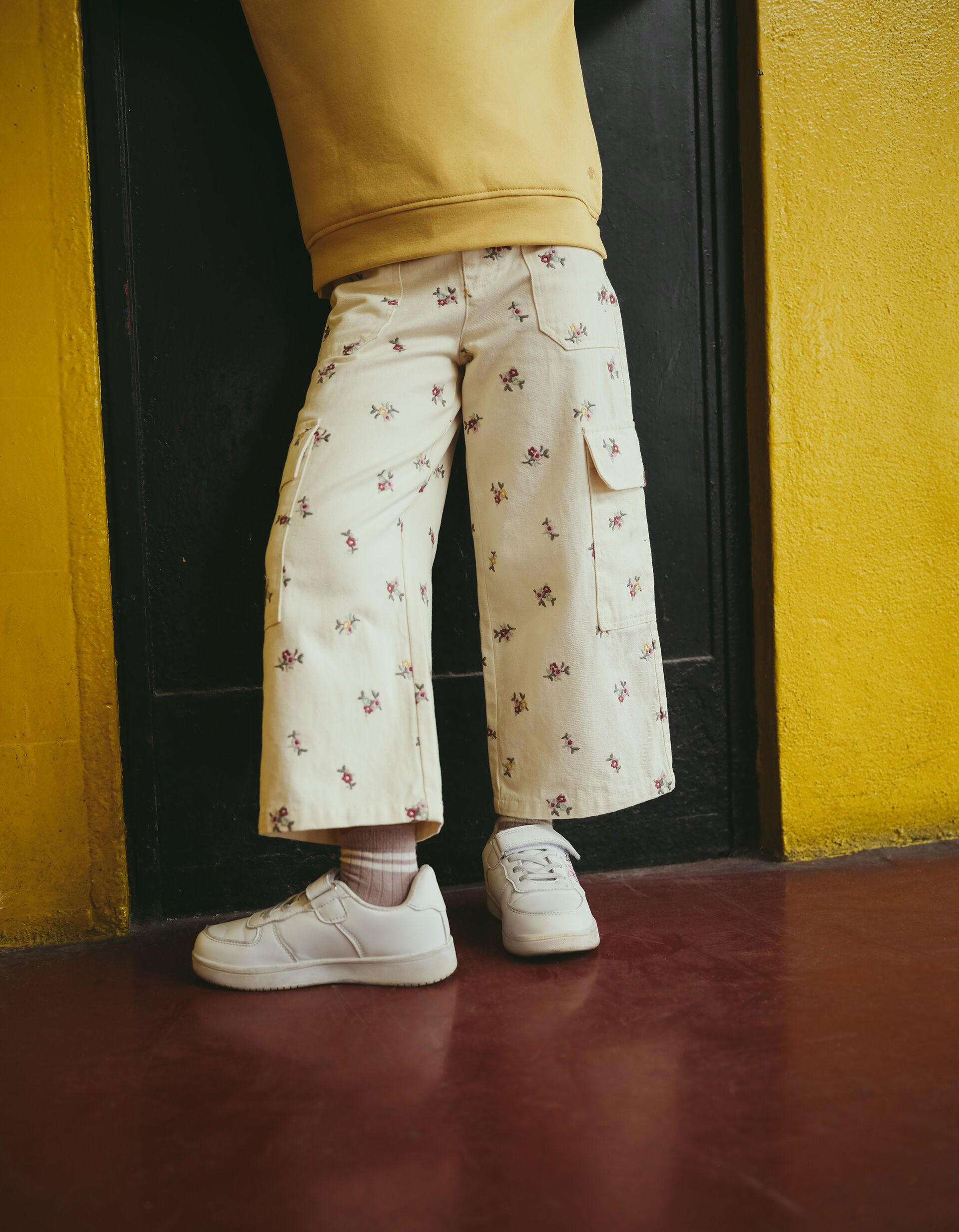 Comprar Online Cal&ccedil;as Cargo, Menina, Bege Claro 