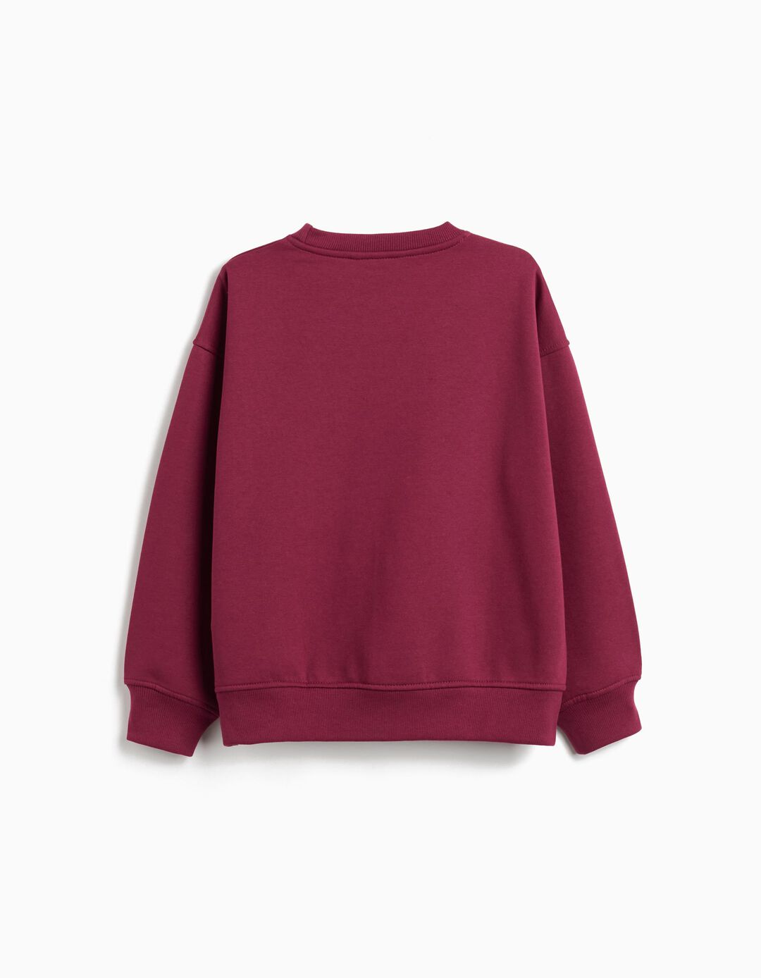Sweatshirt de Felpa, Menina, Vermelho Escuro