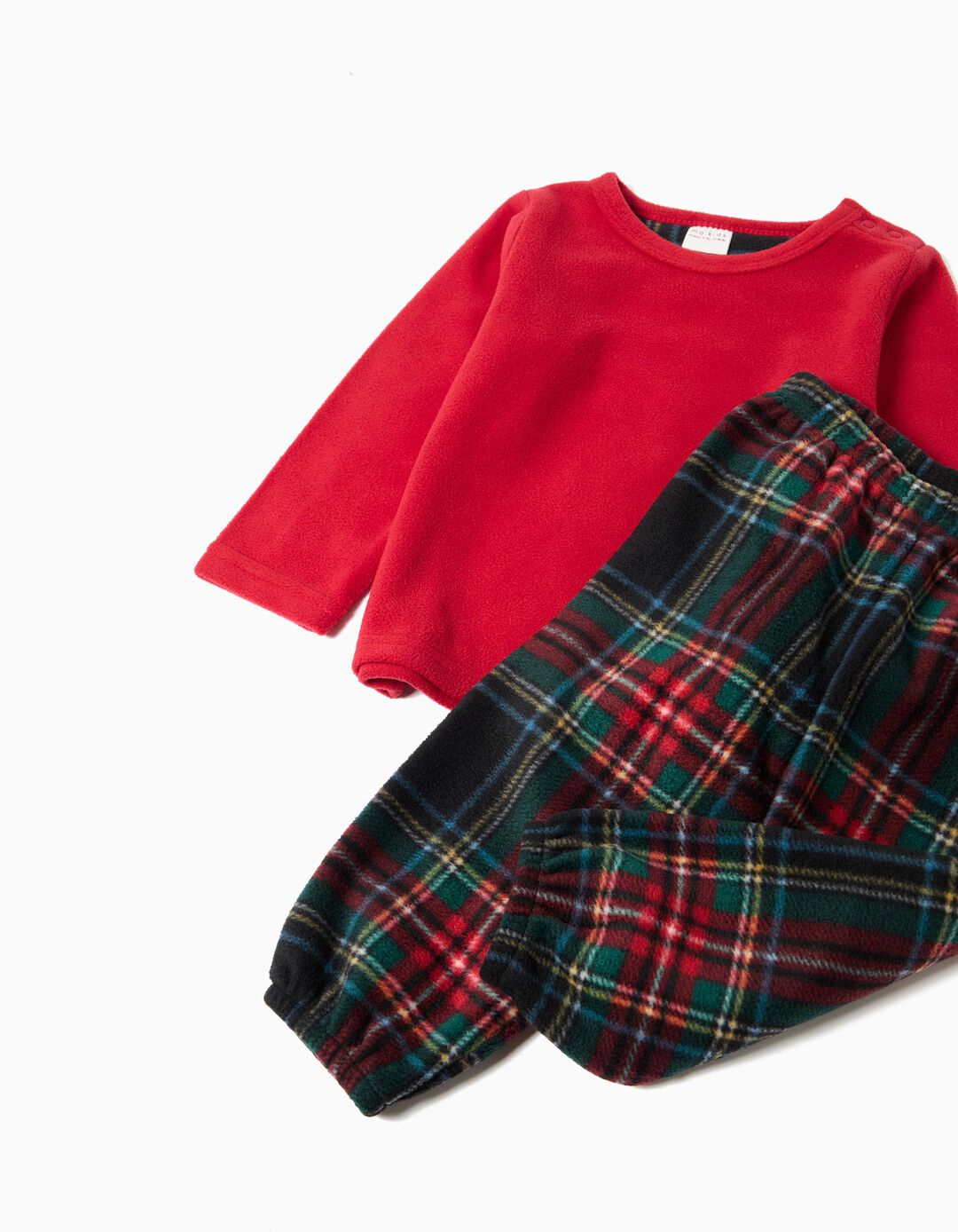 Pijama Polar de Natal, Menino, Vermelho