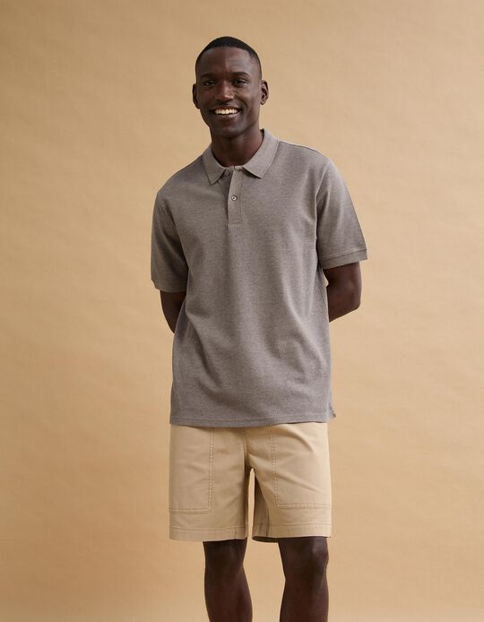 Comprar Online Polo Piquet, Homem, Castanho