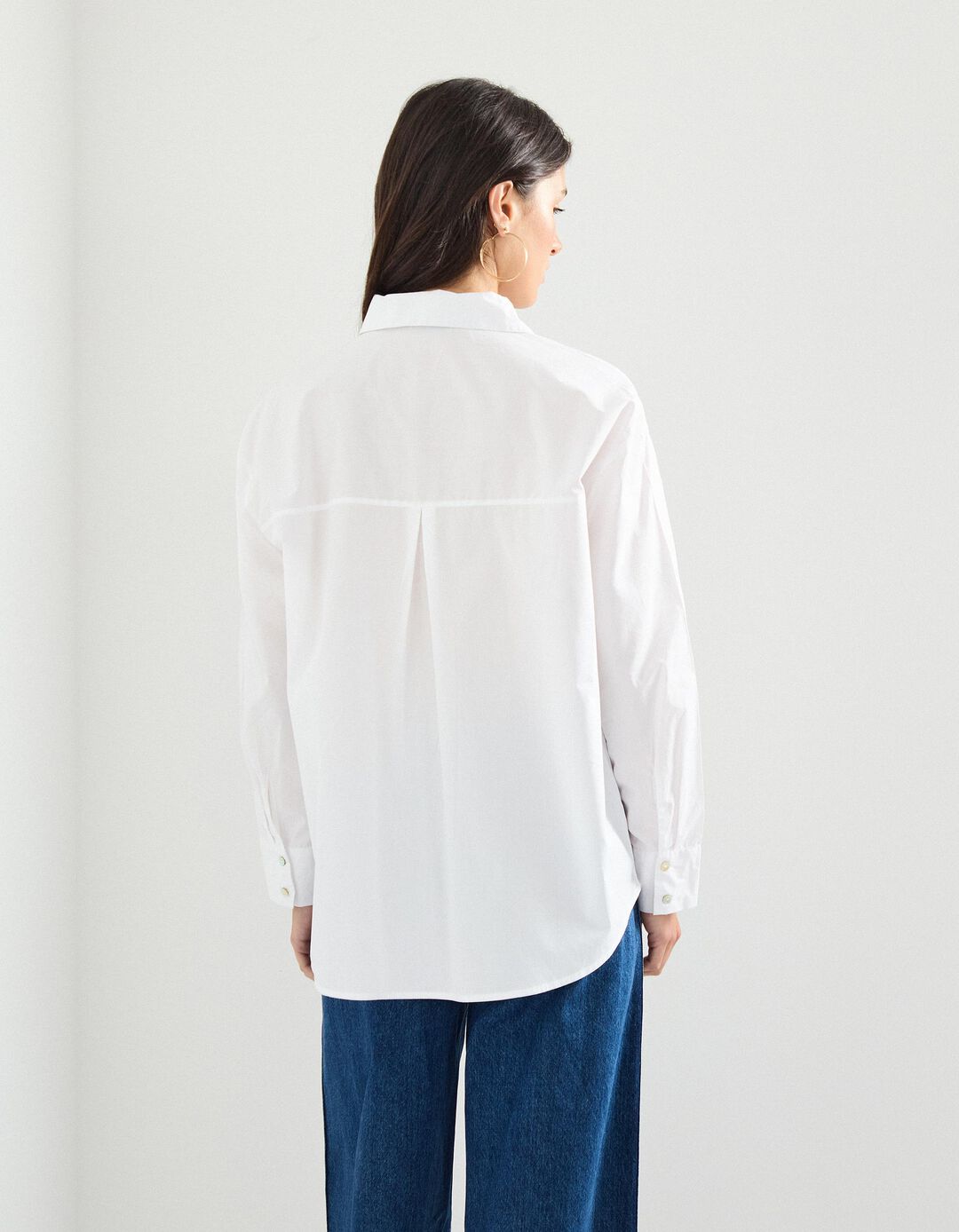 Camisa Poplin, Mulher, Branco