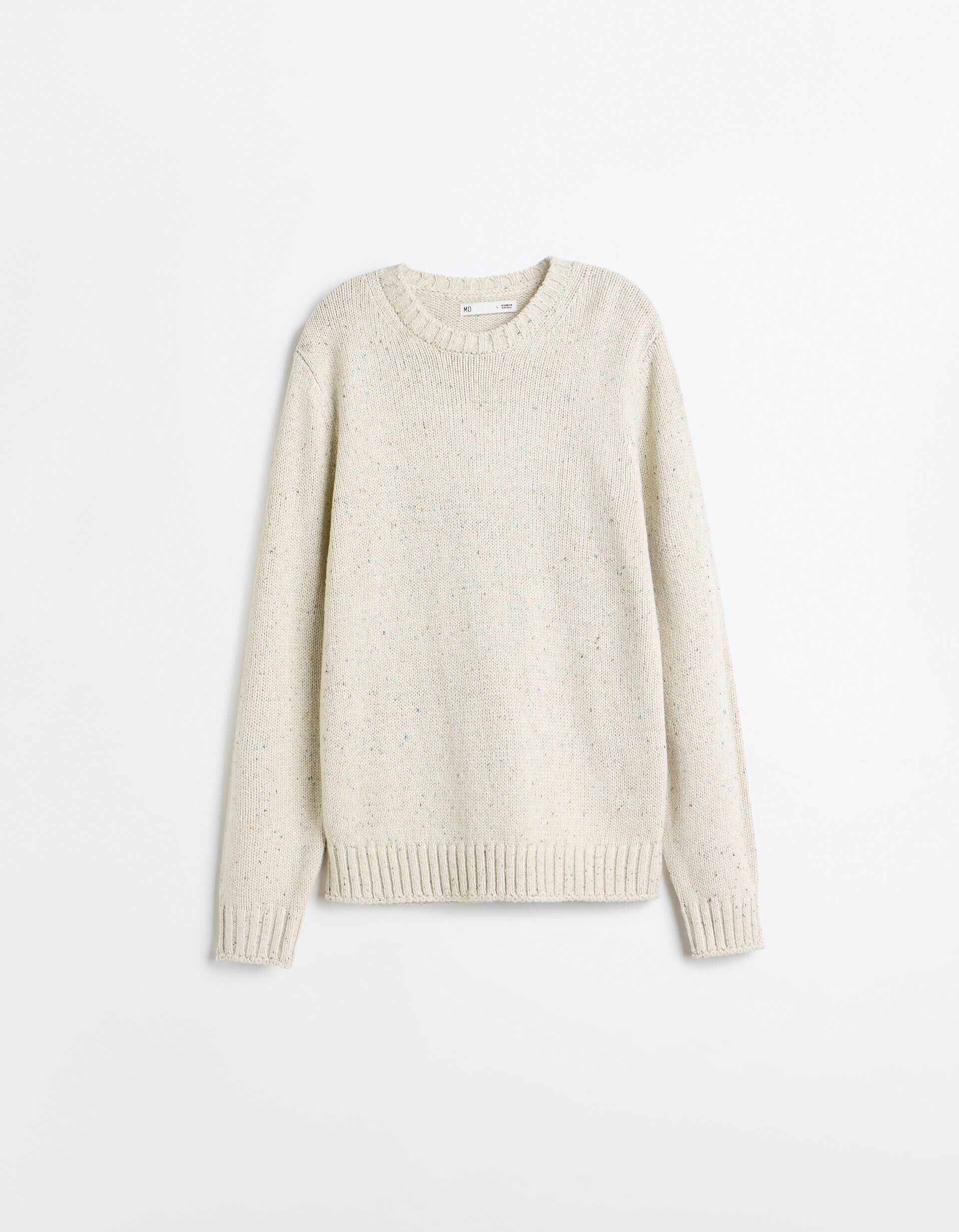 Comprar Online Camisola De Malha, Homem, Bege Claro