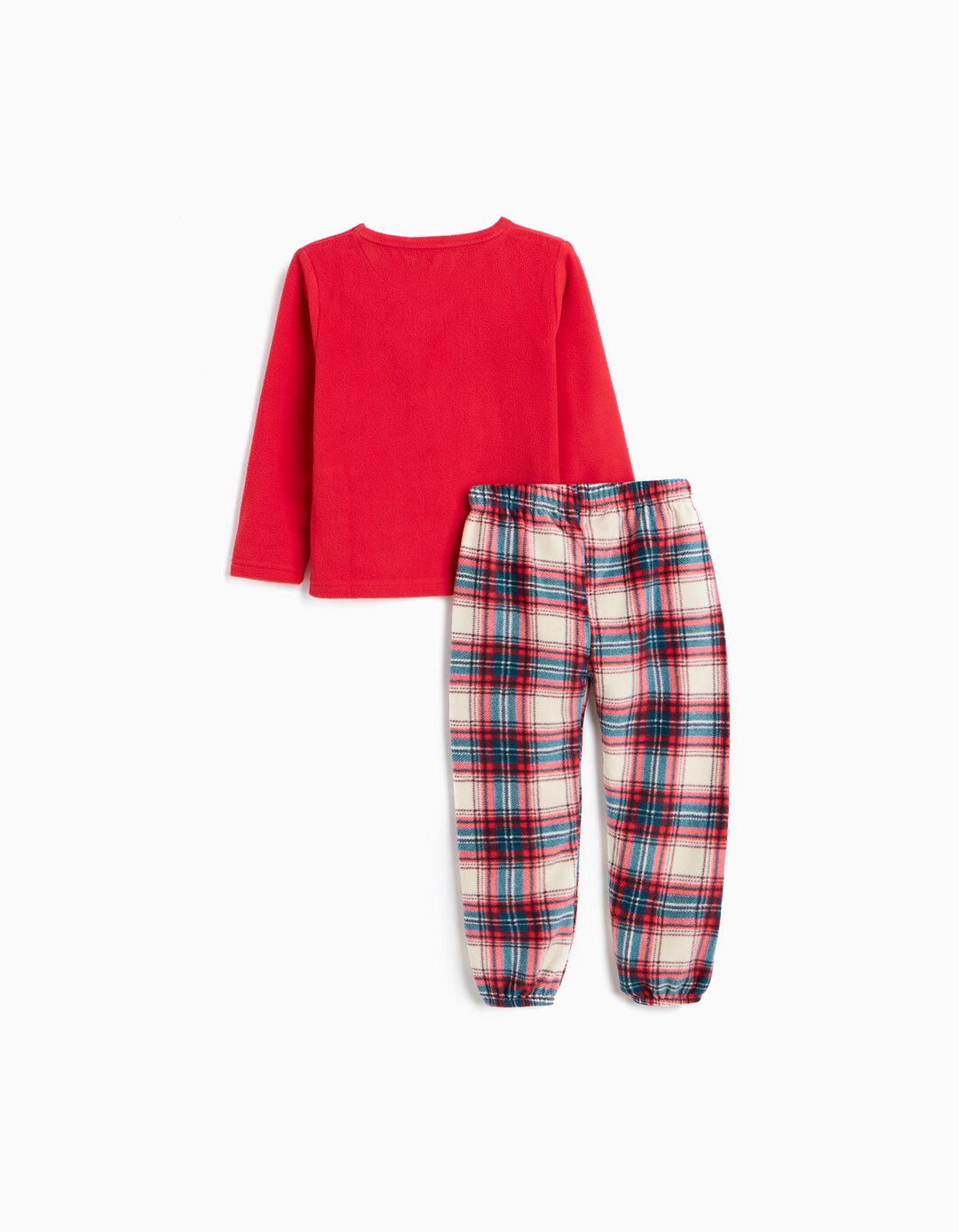 Pijama Polar De Natal, Menino, Vermelho Escuro