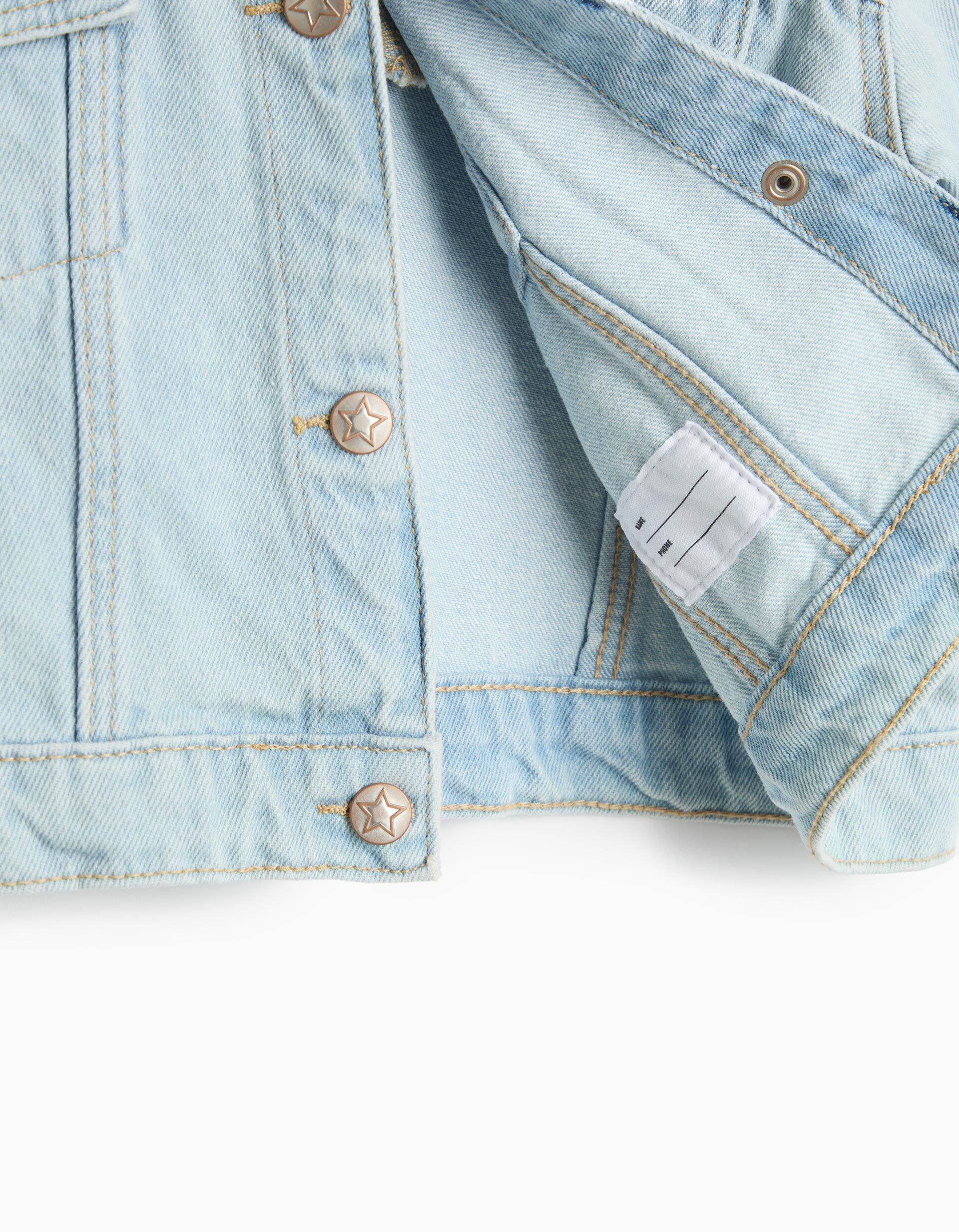 Comprar Online Casaco De Ganga, Menina, Azul Claro