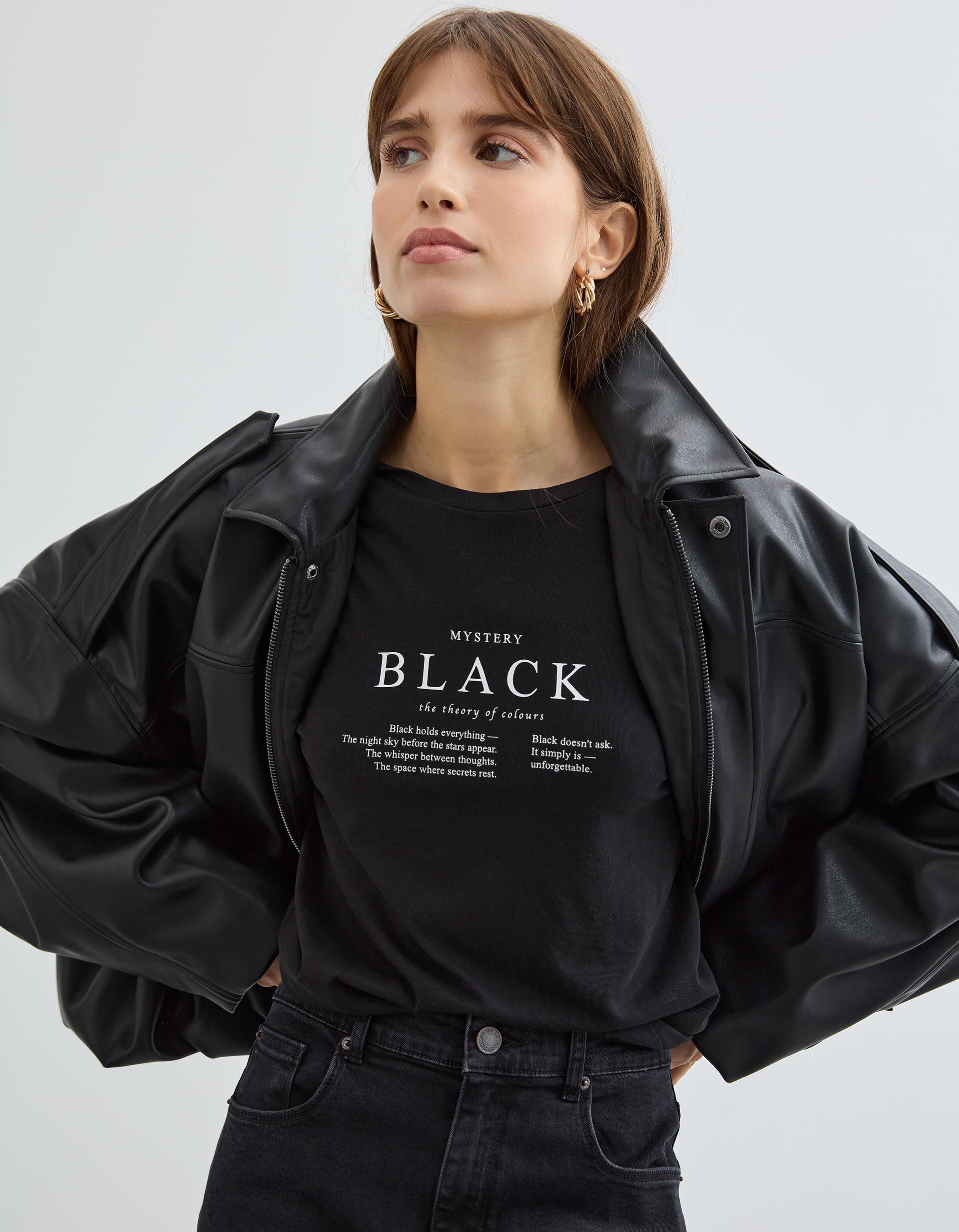 Comprar Online T-shirt Manga Comprida, Mulher, Preto