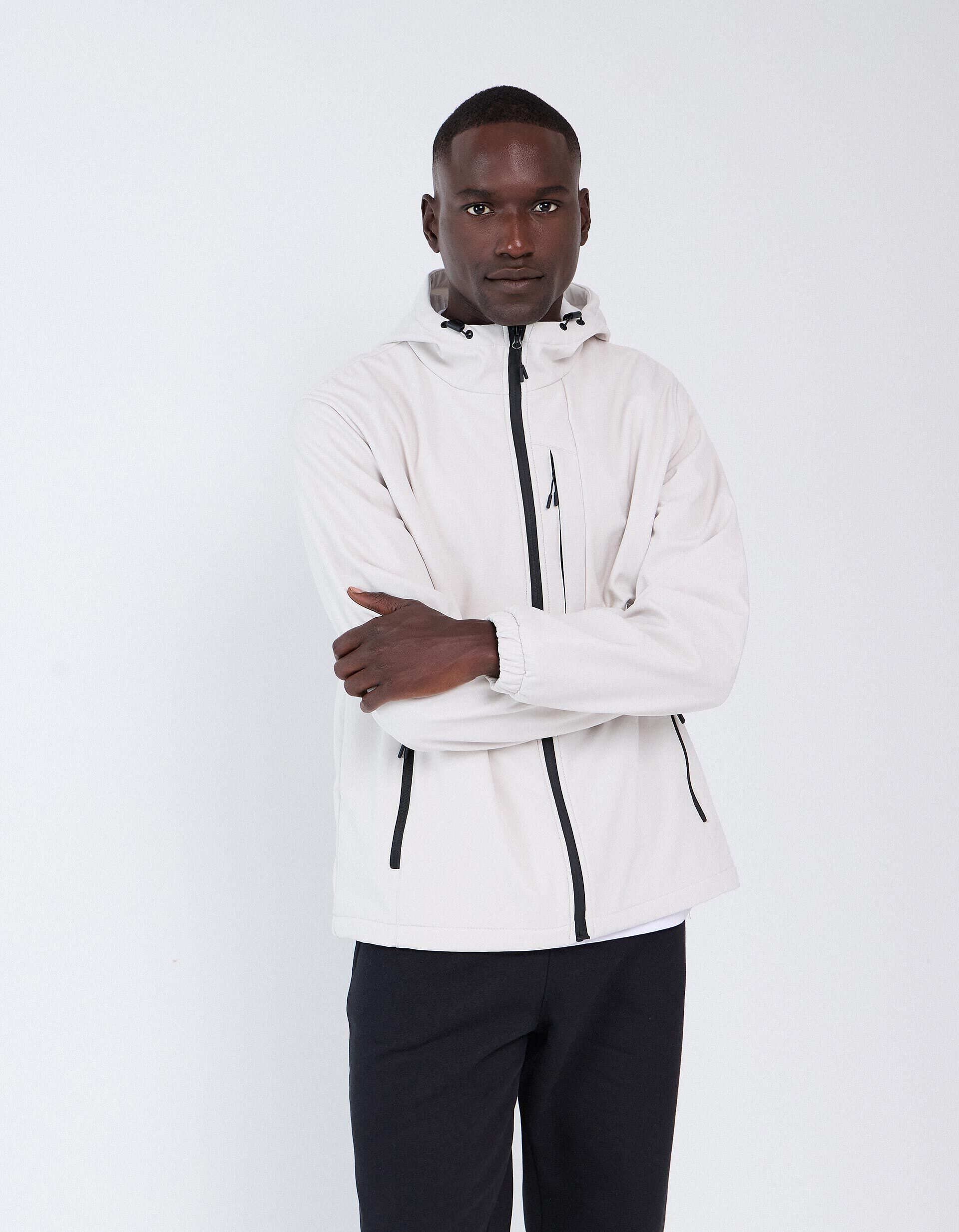 Comprar Online Parka T&eacute;cnica Com Capuz, Homem, Cinzento Claro
