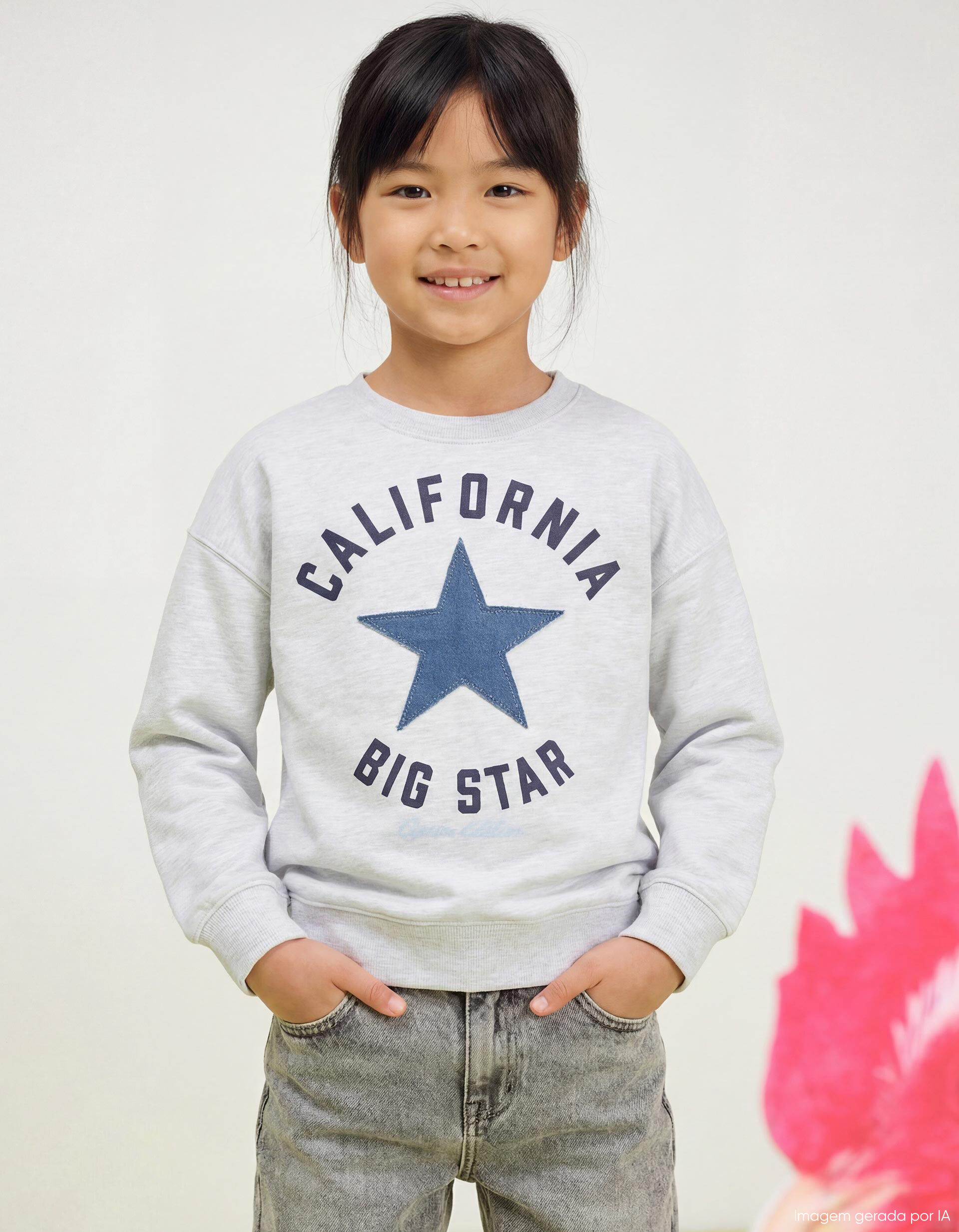 Comprar Online Sweatshirt, Menina, Cinzento Claro