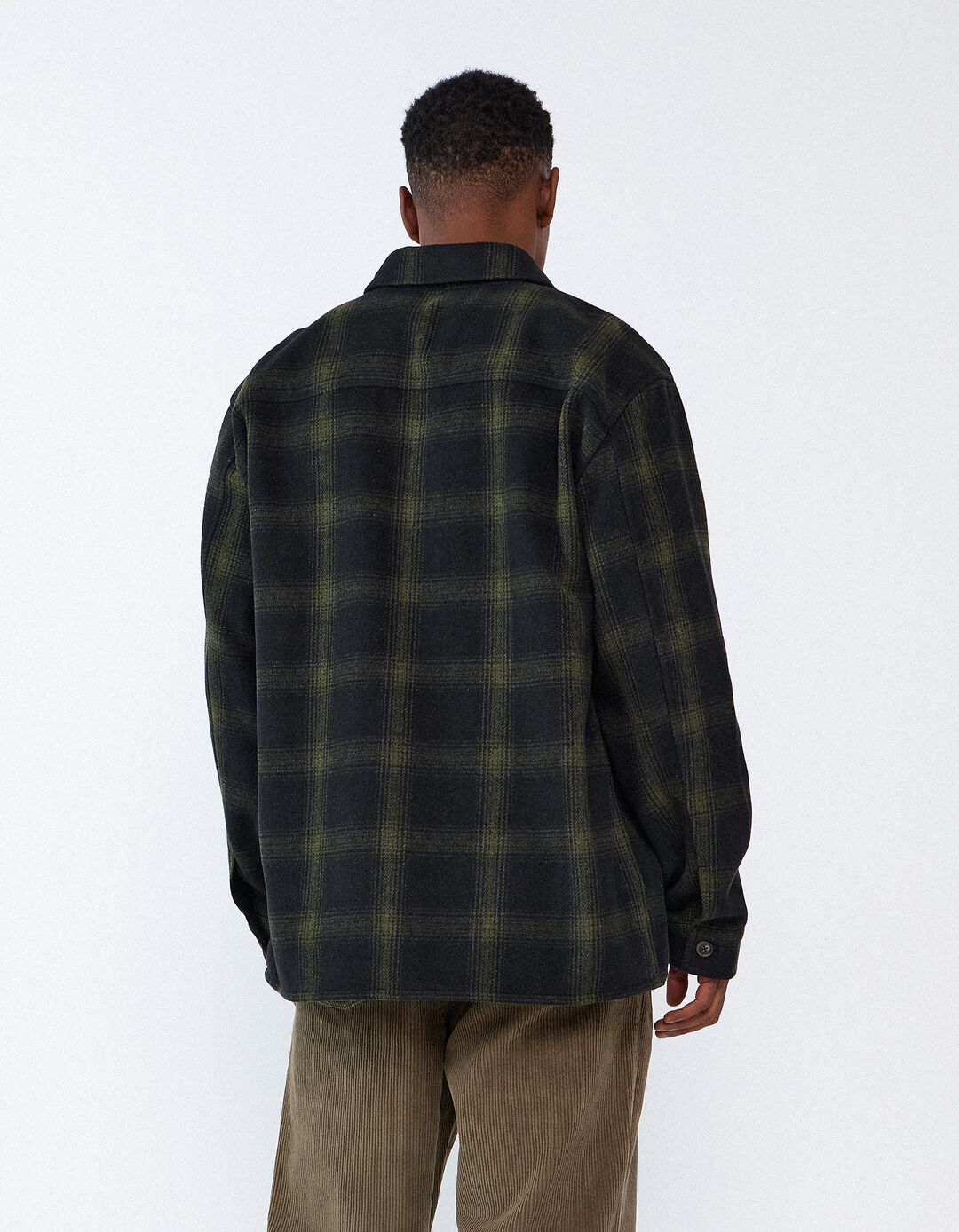 Sobrecamisa Xadrez, Homem, Verde Escuro