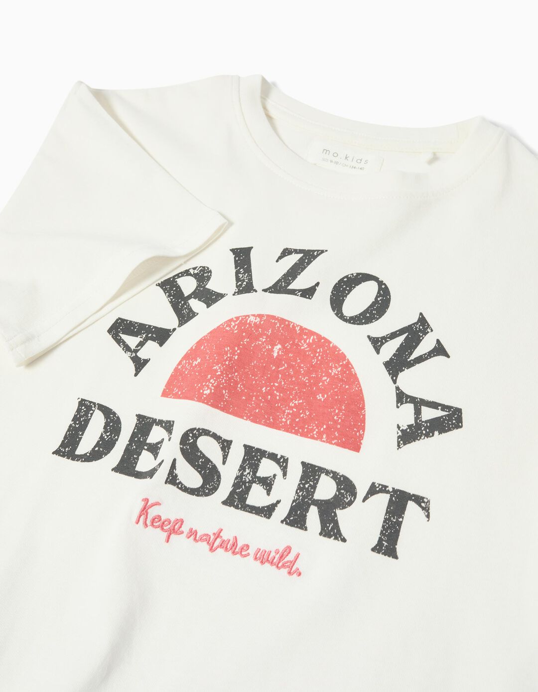 T-shirt Print, Menina, Branco 