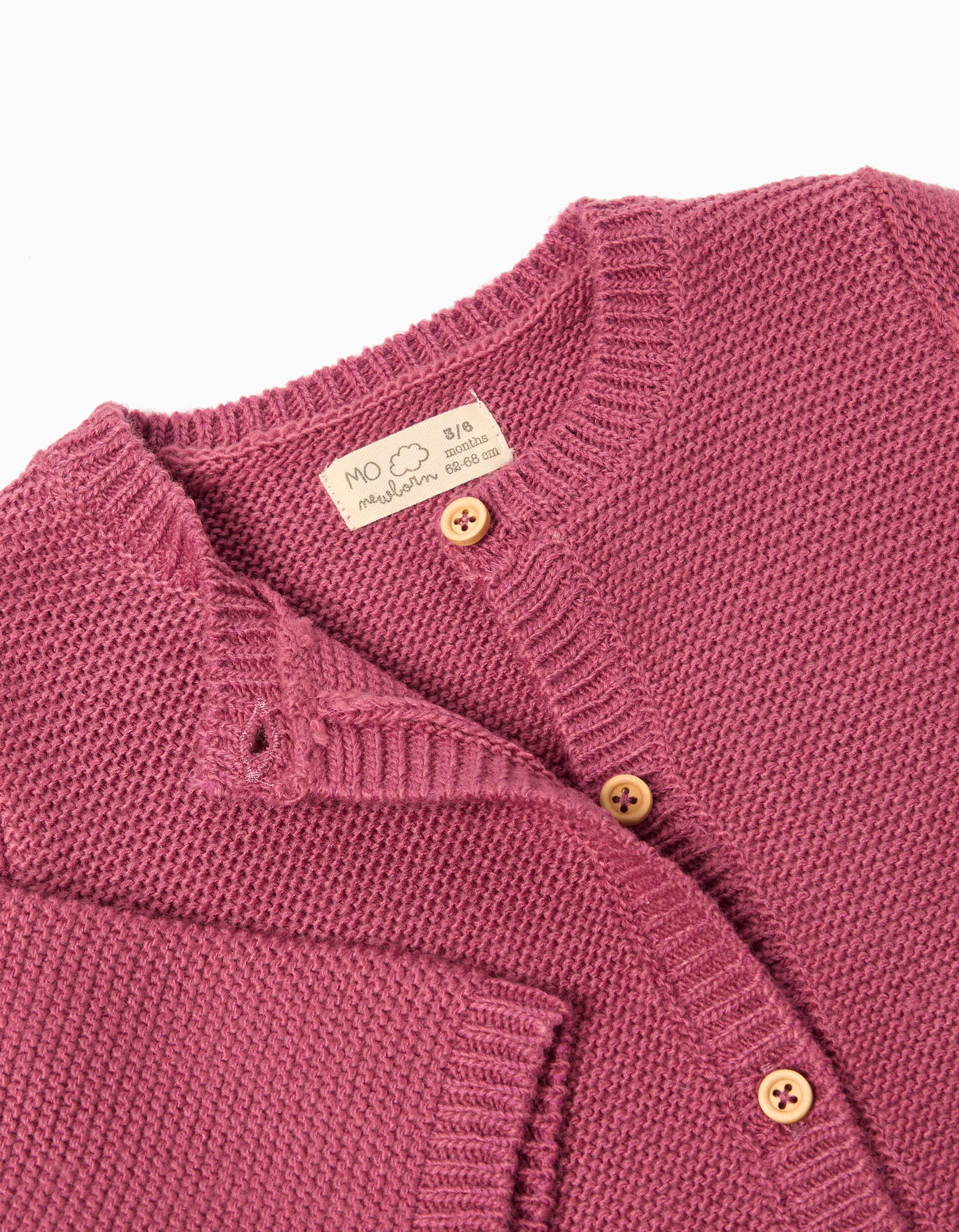 Comprar Online Casaco de Malha, Rec&eacute;m-Nascido, Roxo