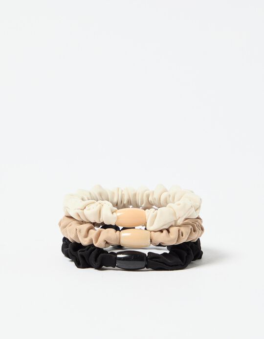 Comprar Online Pack 3 Elásticos de Cabelo, Mulher, Multicor