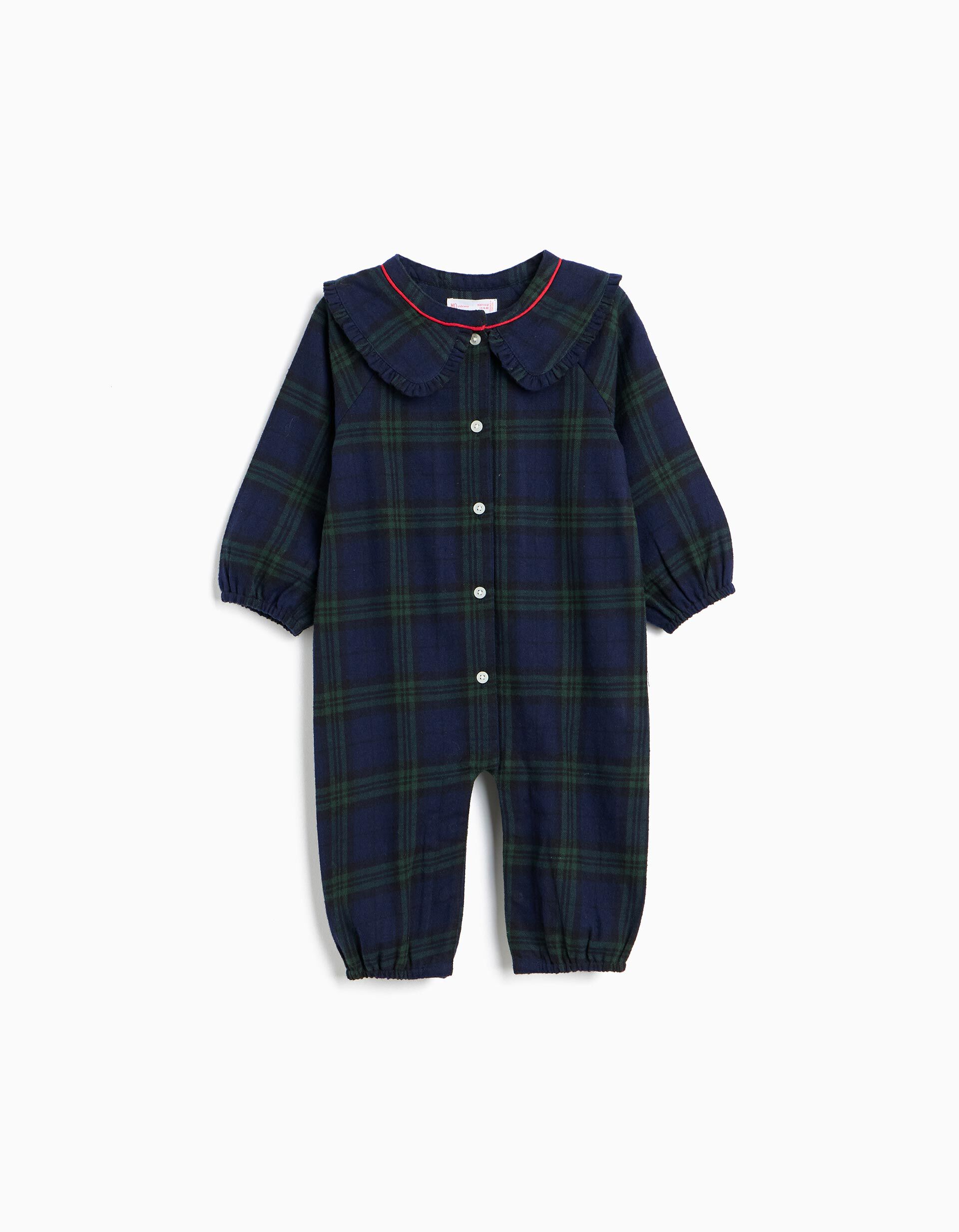 Comprar Online Pijama De Natal De Flanela, Rec&eacute;m-Nascido, Azul Escuro