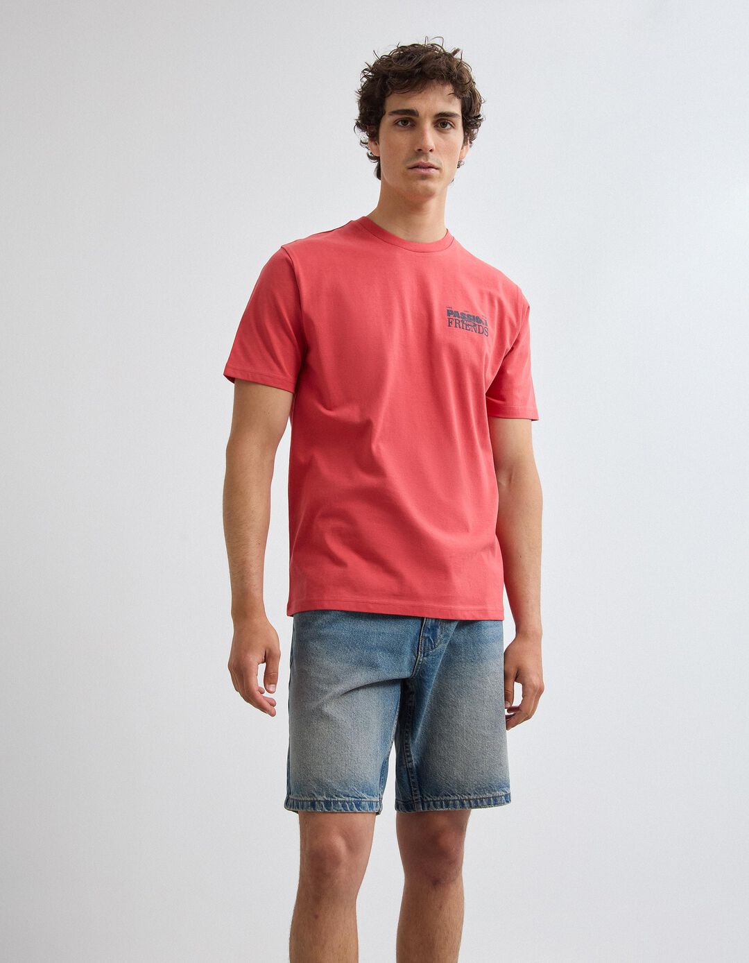 T-shirt Jersey, Homem, Vermelho