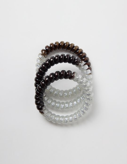 Comprar Online Pack 3 El&aacute;sticos Com Brilhantes, Mulher, Preto