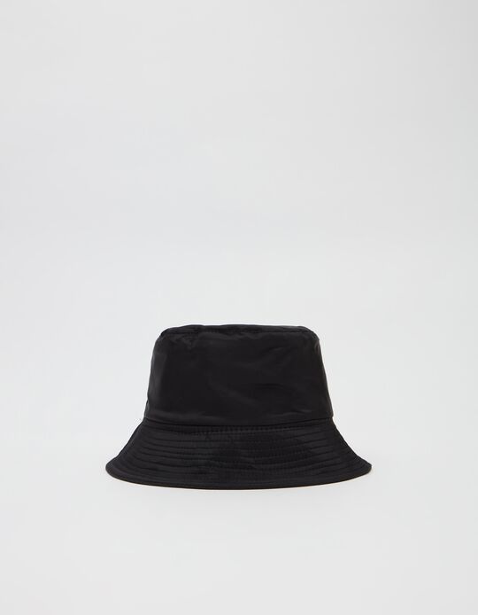 Nylon Hat, Men, Black